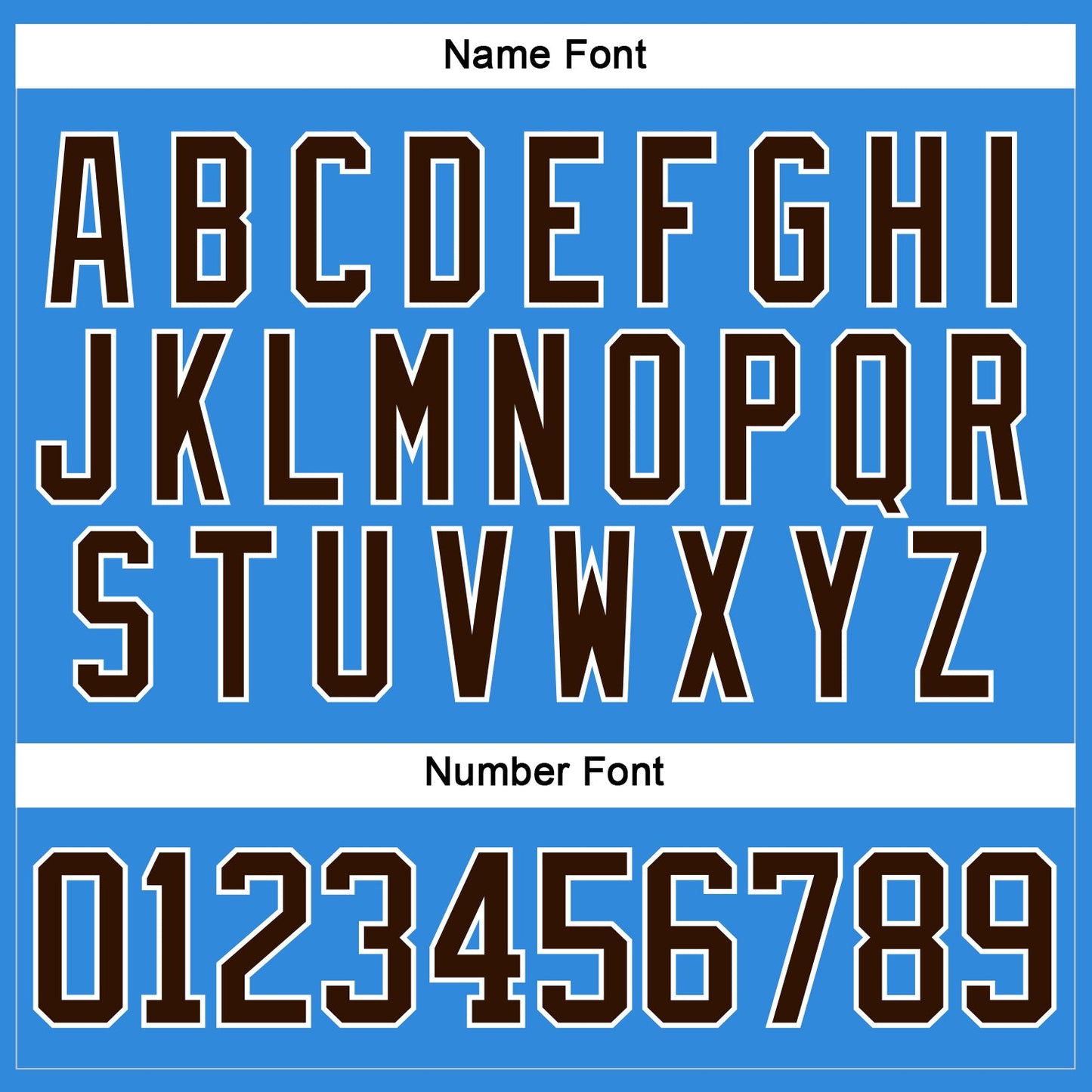 Custom Sky Blue Brown-White Hockey Lace Neck Jersey view 5