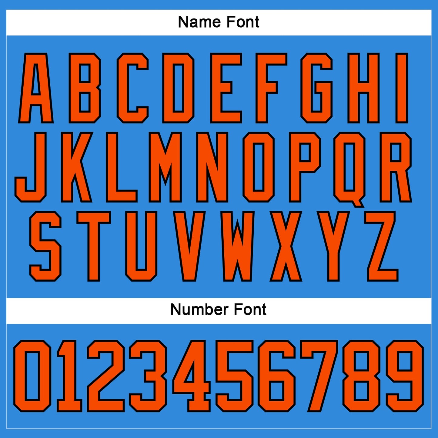 Custom Sky Blue Orange-Black Hockey Lace Neck Jersey view 5