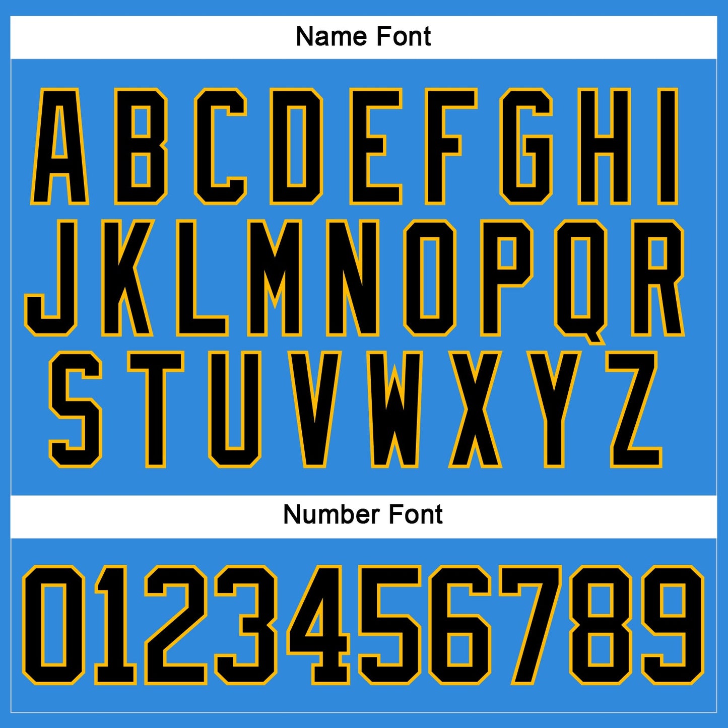 Custom Sky Blue Black-Gold Hockey Lace Neck Jersey view 5