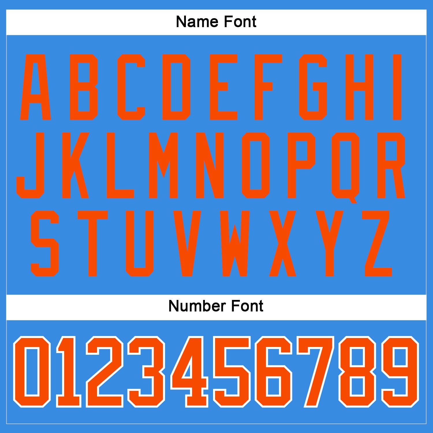 Custom Powder Blue Orange-White Hockey Jersey view 5