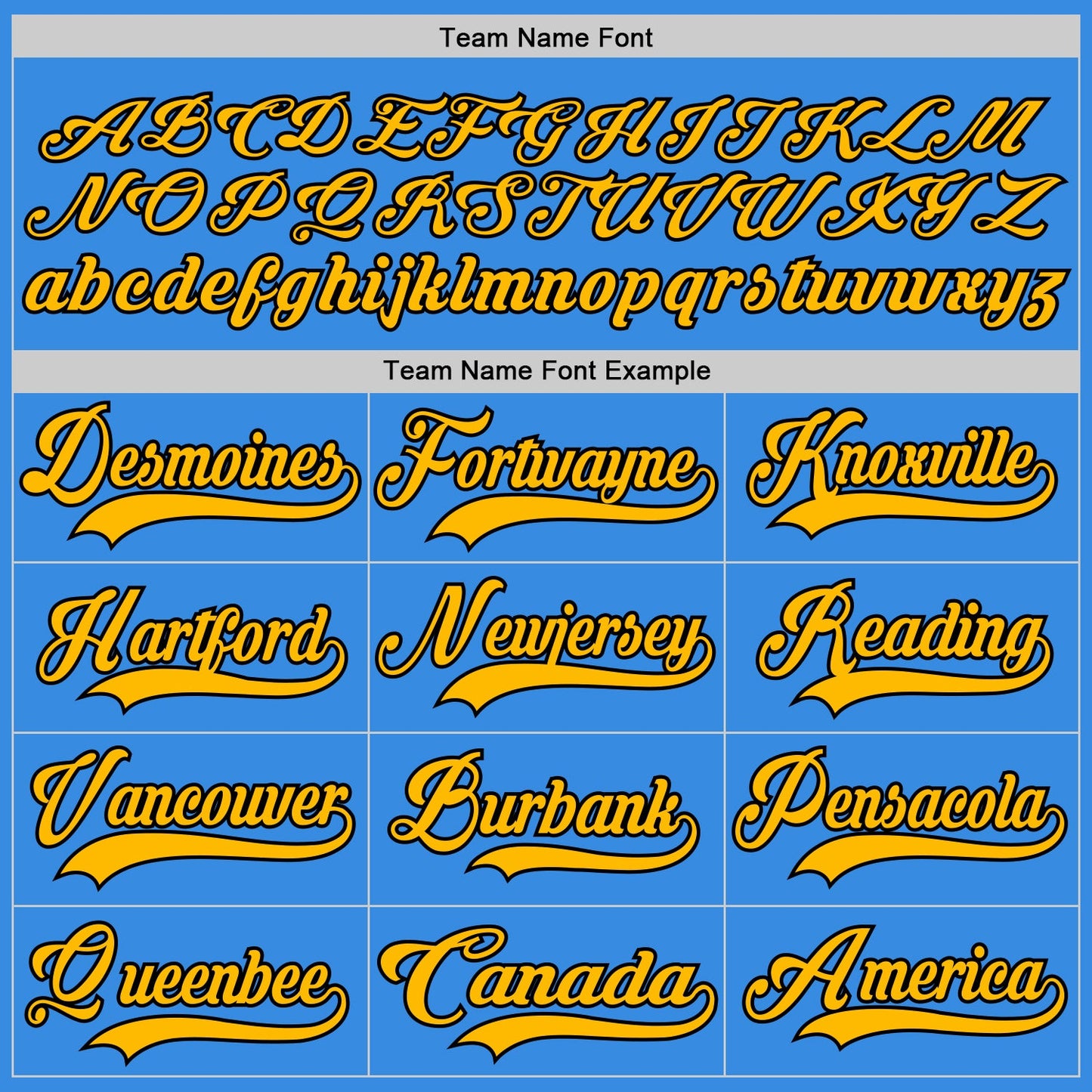 Custom Powder Blue Gold-Black Hockey Jersey view 4