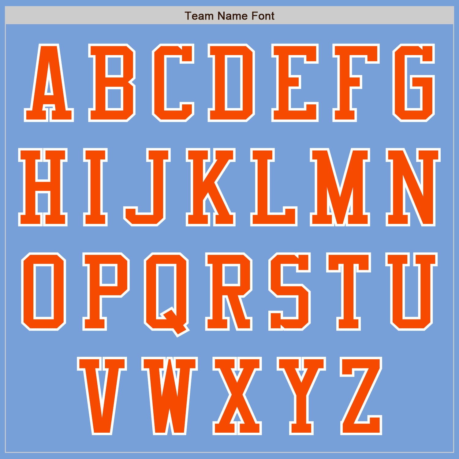 Custom Powder Blue Orange-White Authentic Baseball Jersey view 7