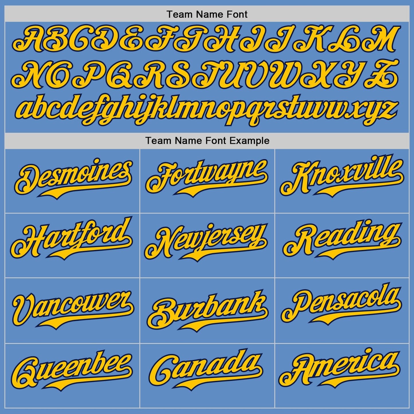 Custom Powder Blue Navy-Yellow Authentic Baseball Jersey view 4
