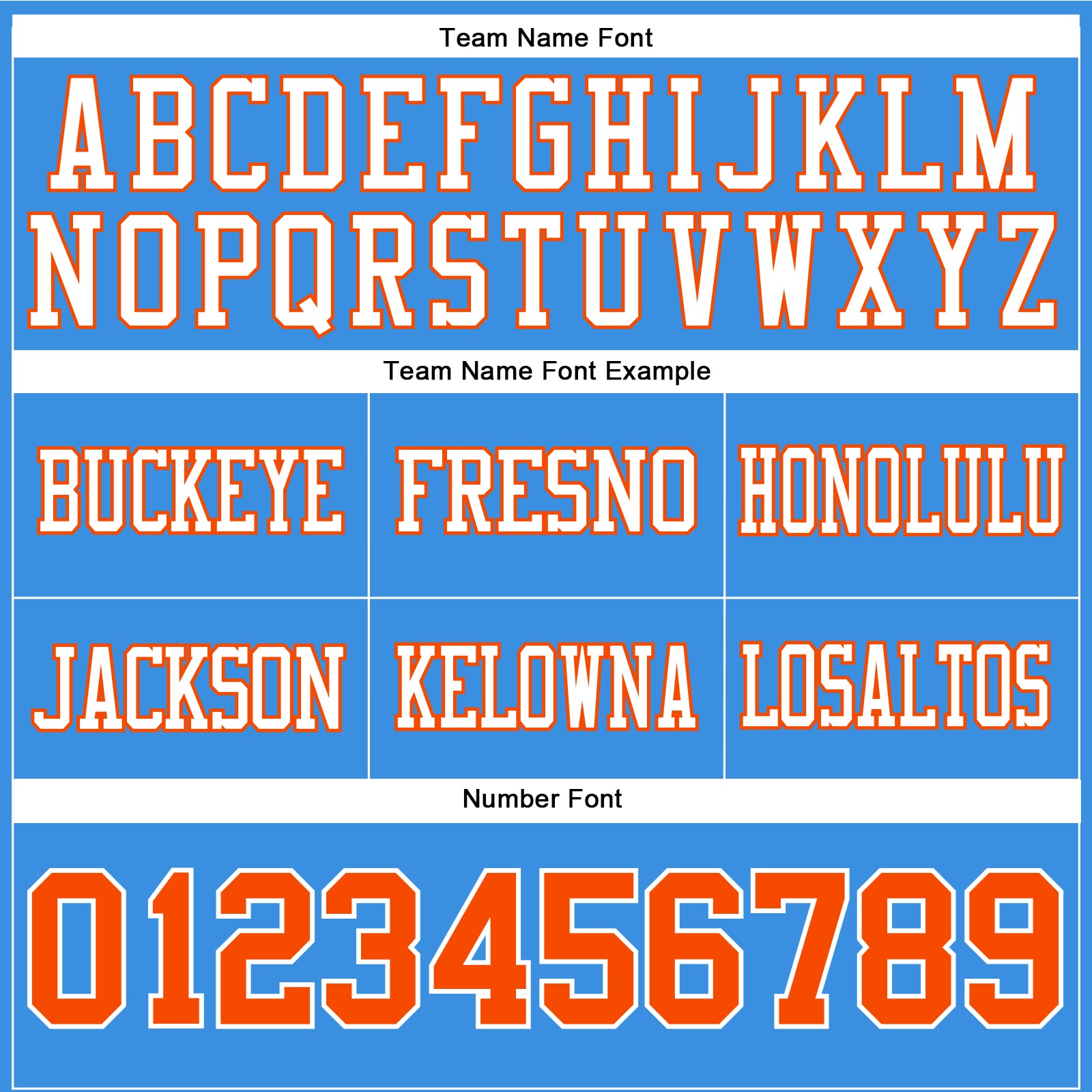 Custom Powder Blue Orange-White Authentic Football Jersey view 4