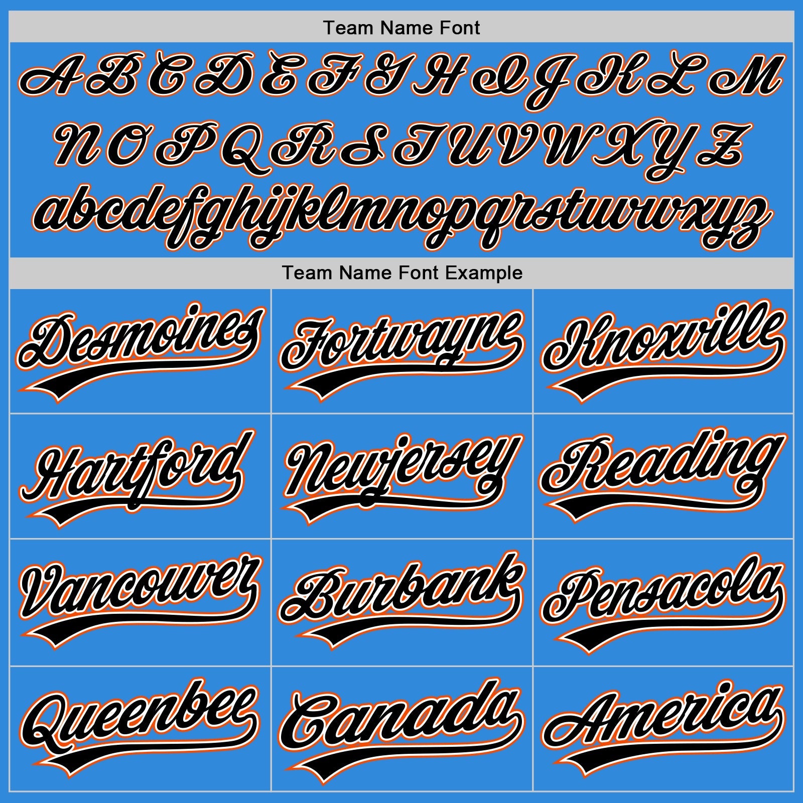 Custom Stitched Powder Blue Black Orange-White Baseball Pullover Sweatshirt Hoodie view 3