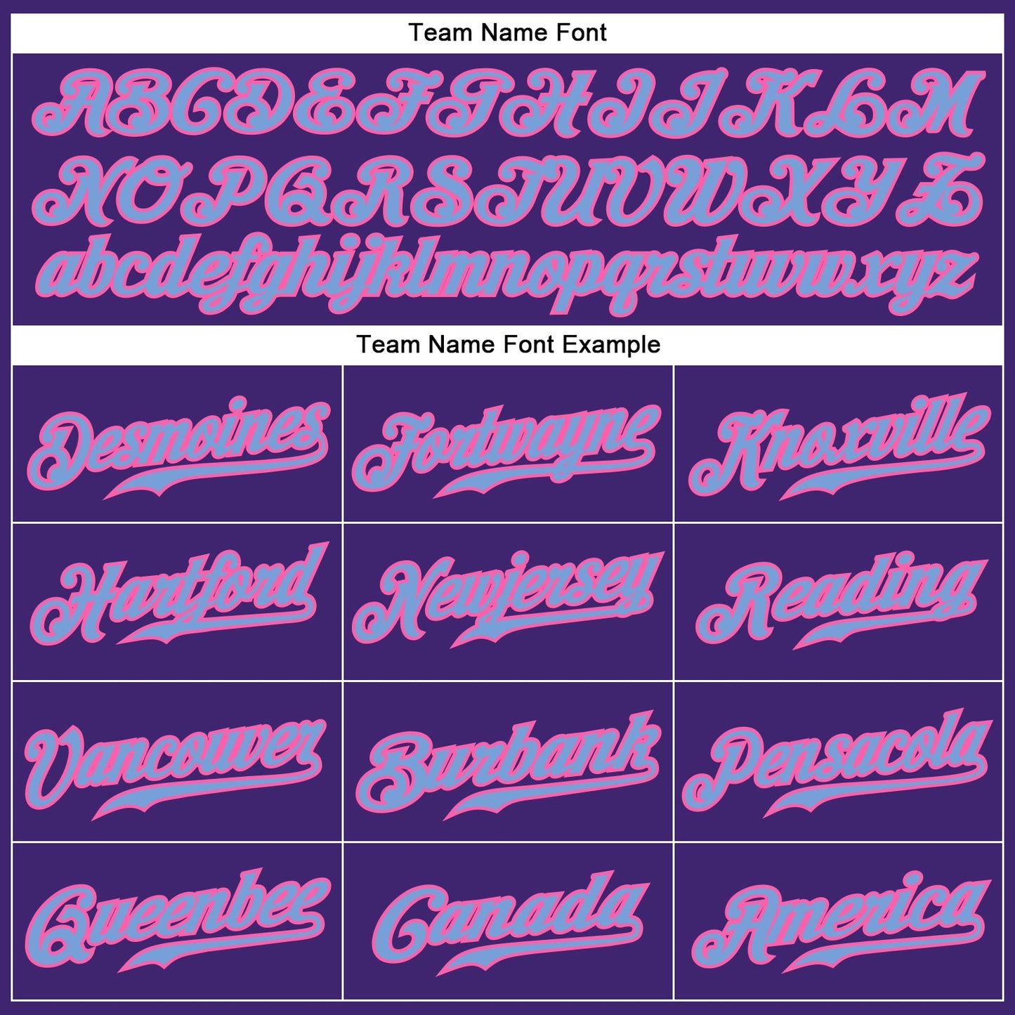 Custom Purple Light Blue-Pink Authentic Baseball Jersey view 4