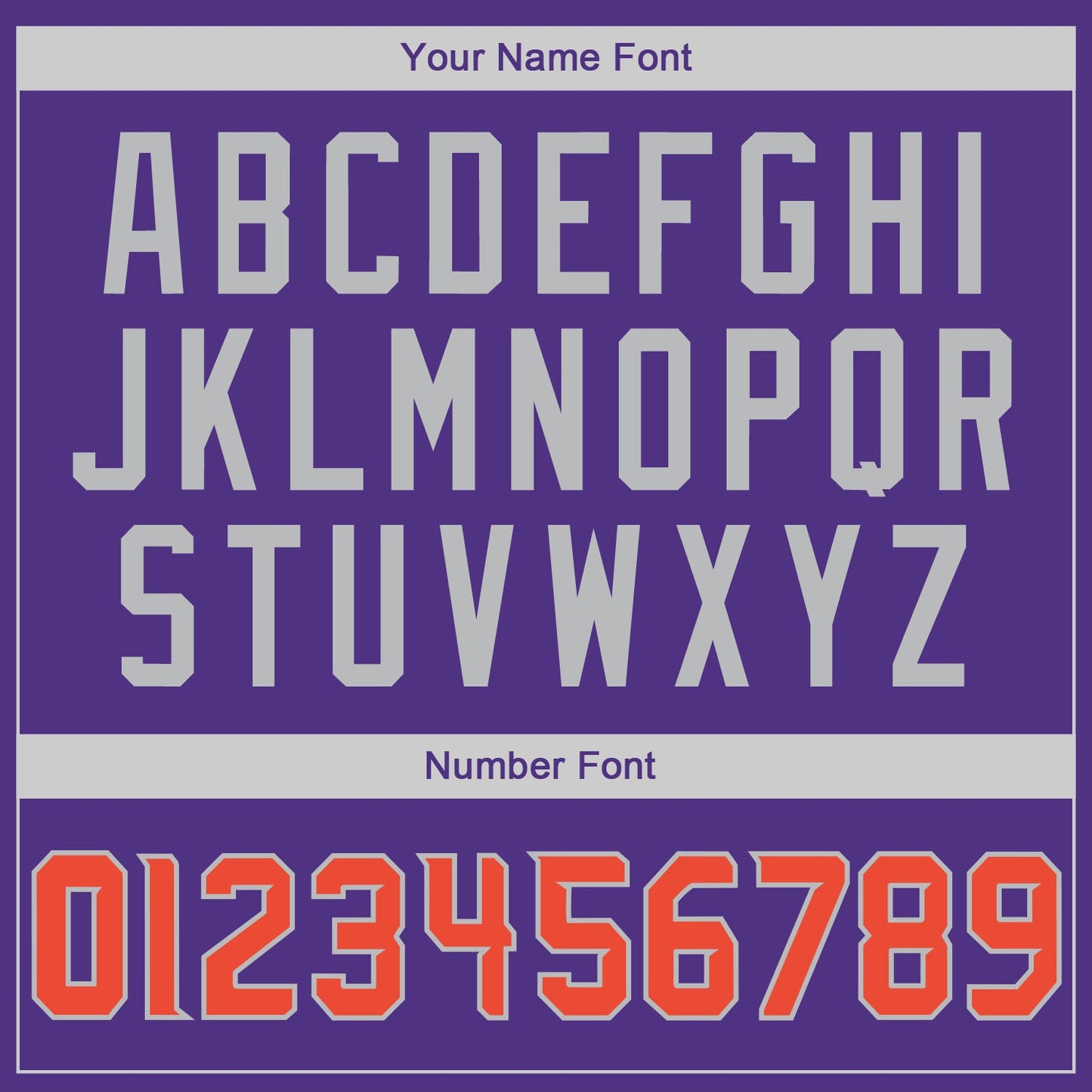 Custom Purple Orange-Gray Authentic Baseball Jersey view 5