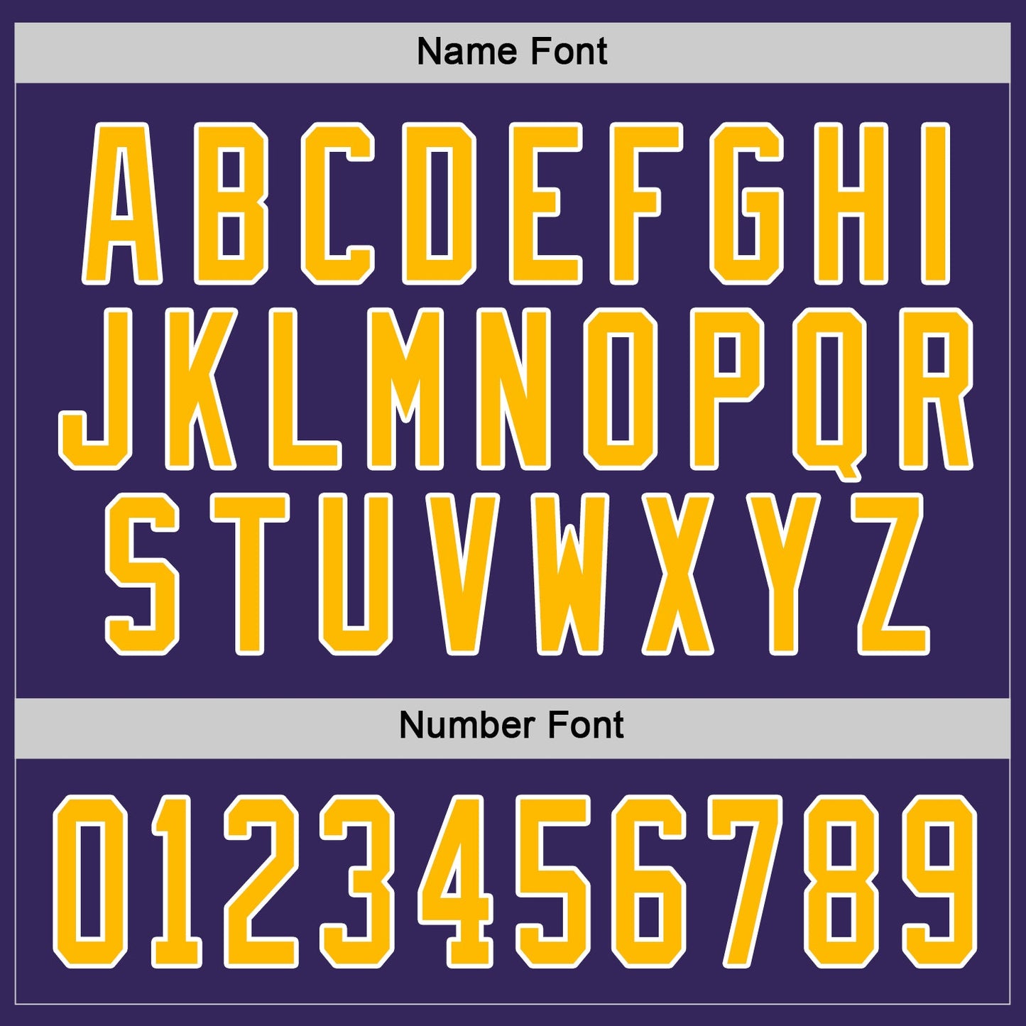 Custom Purple Gold-White Hockey Jersey view 4