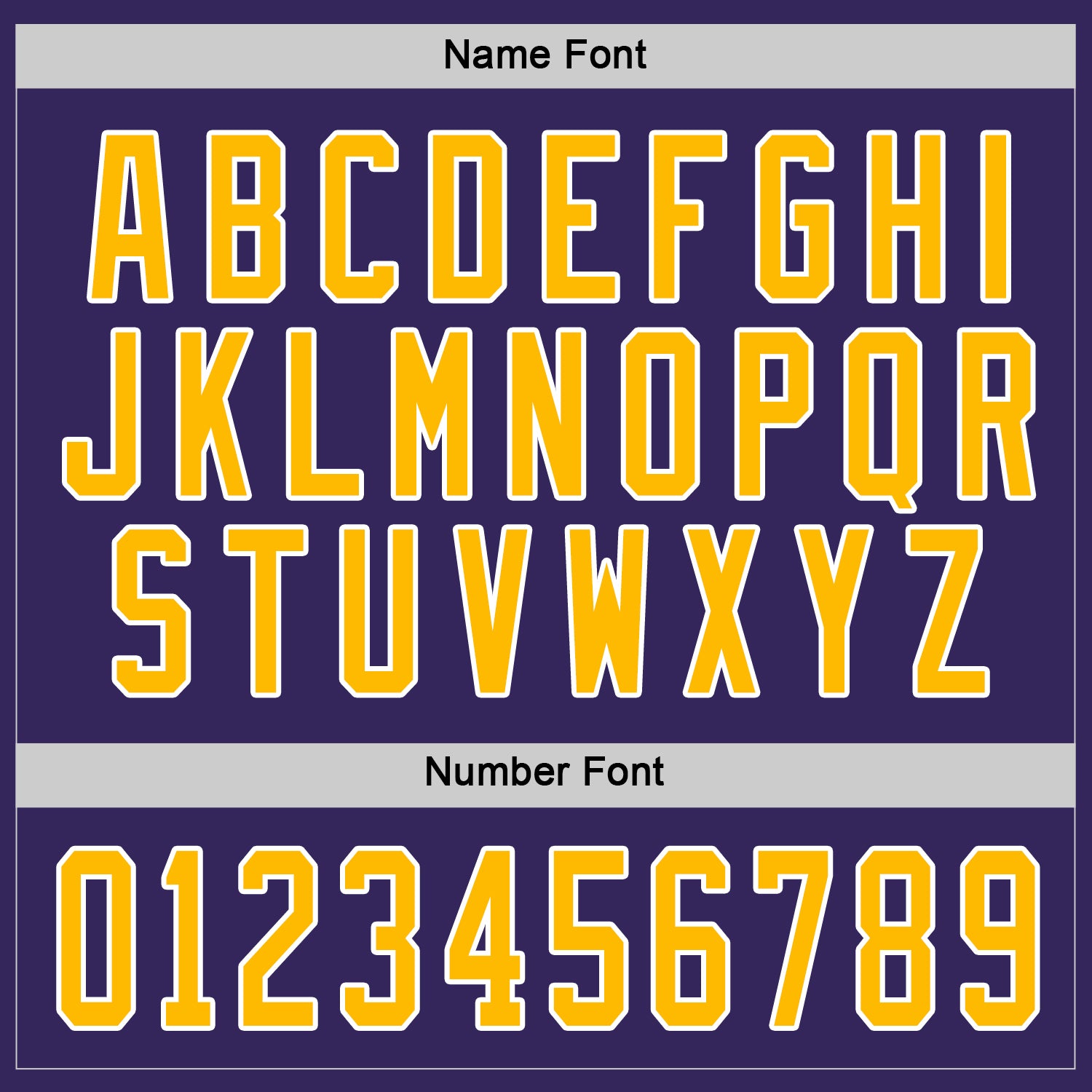 Custom Purple Gold-White Hockey Jersey view 4