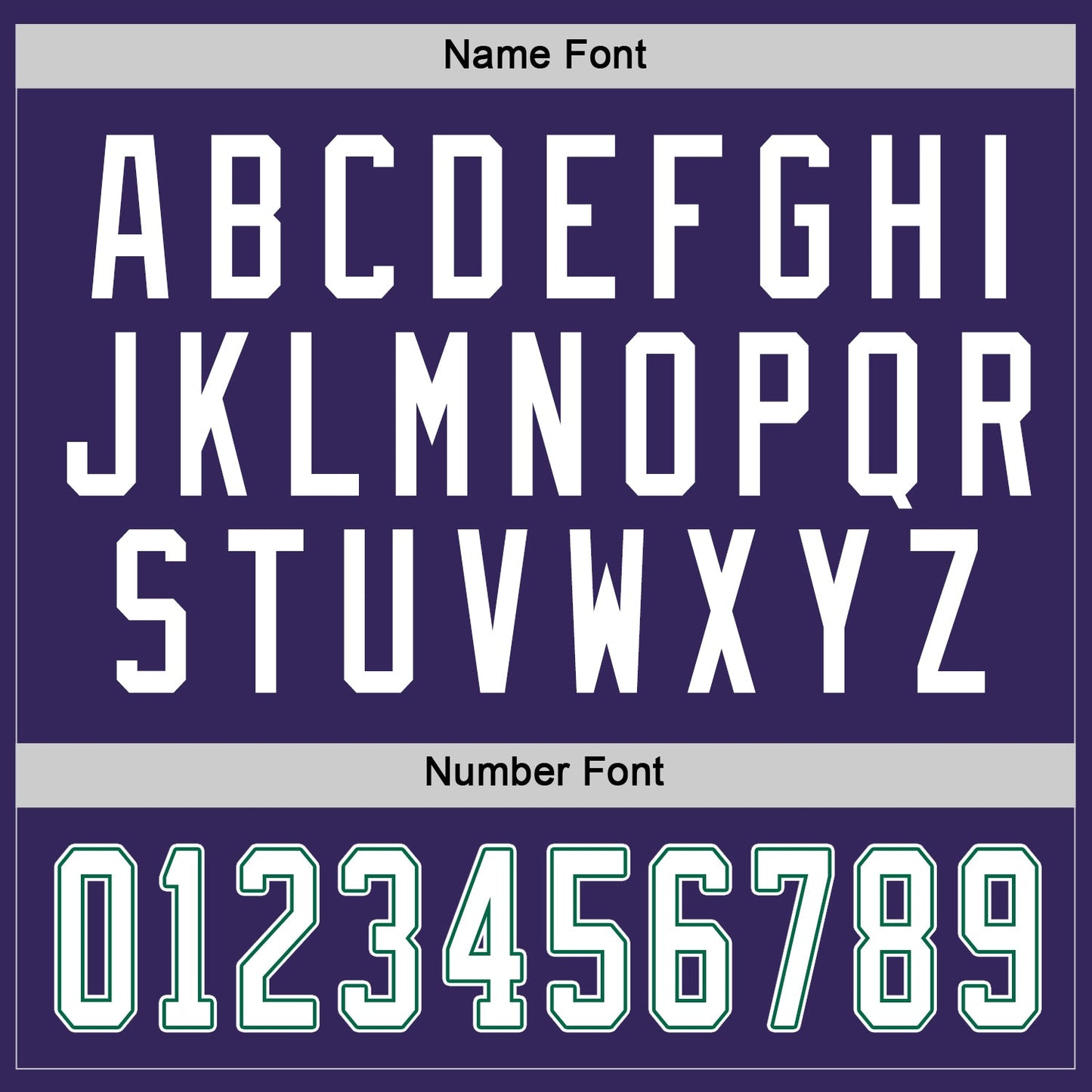 Custom Purple White-Kelly Green Hockey Jersey view 4