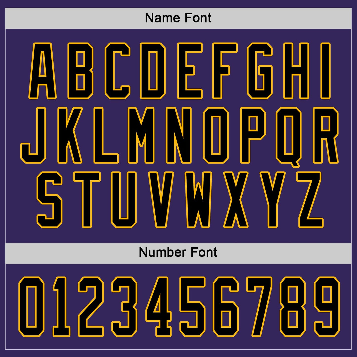 Custom Purple Black-Gold Hockey Jersey view 4