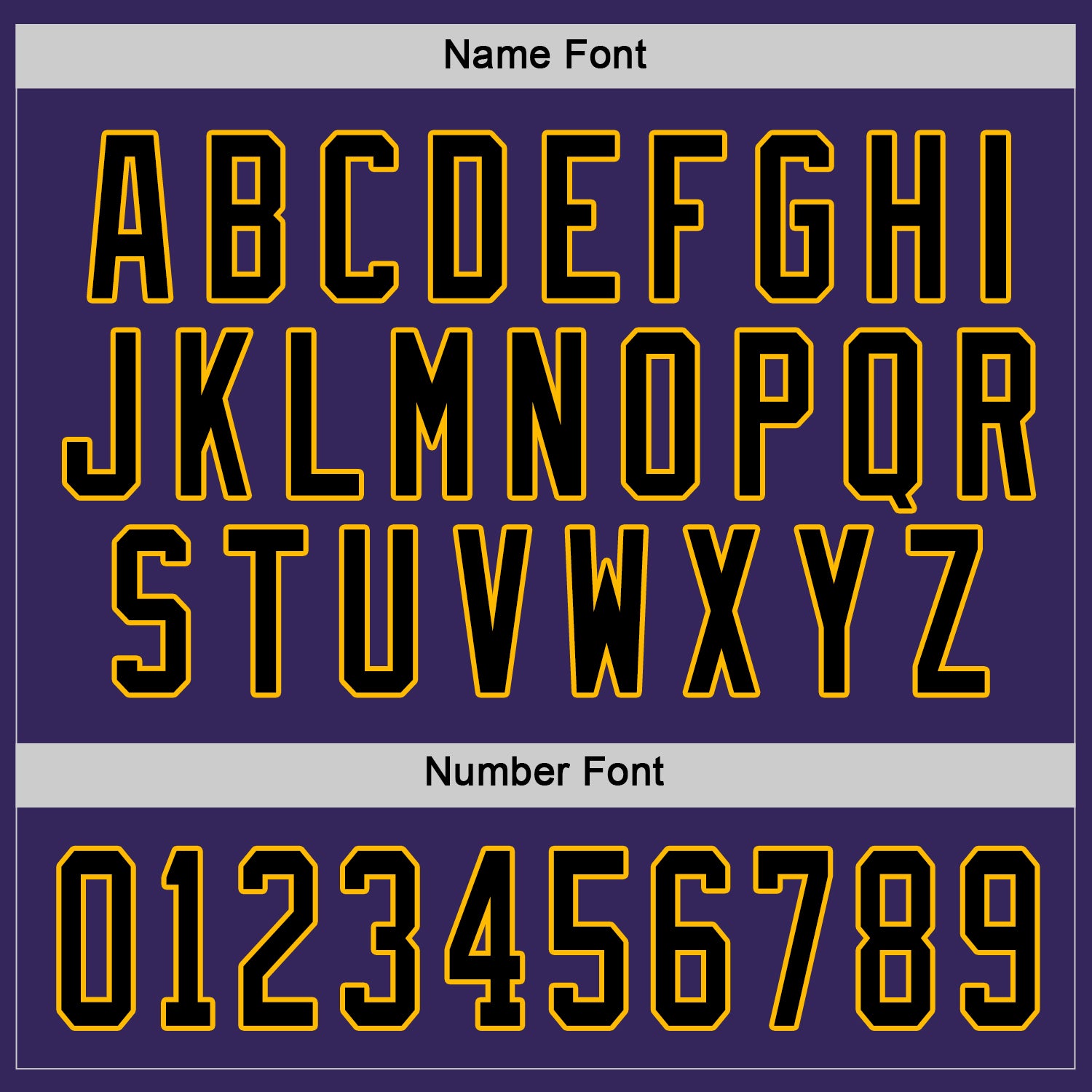 Custom Purple Black-Gold Hockey Jersey view 4