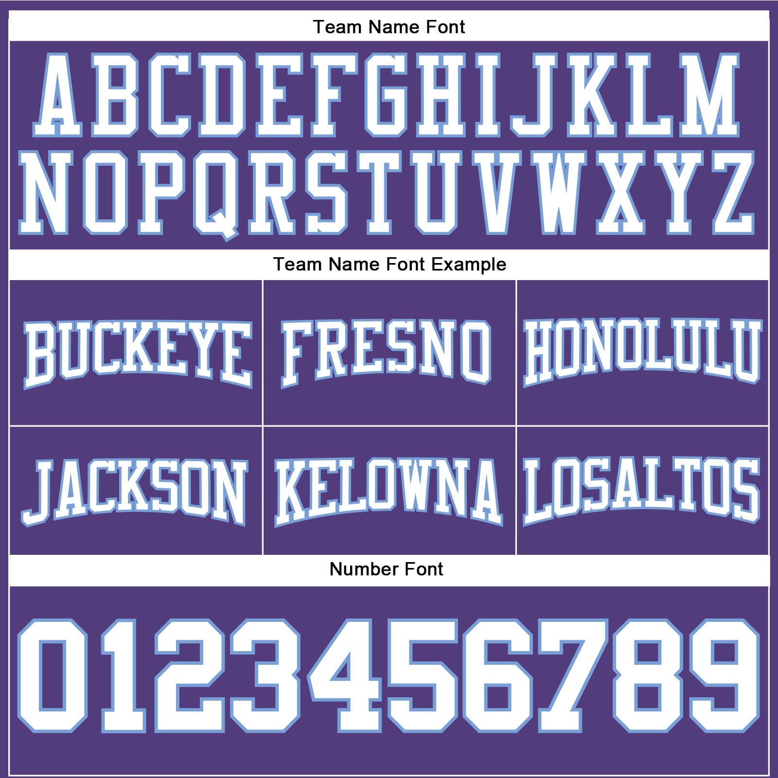 Custom Stitched Purple White-Light Blue Football Pullover Sweatshirt Hoodie view 3