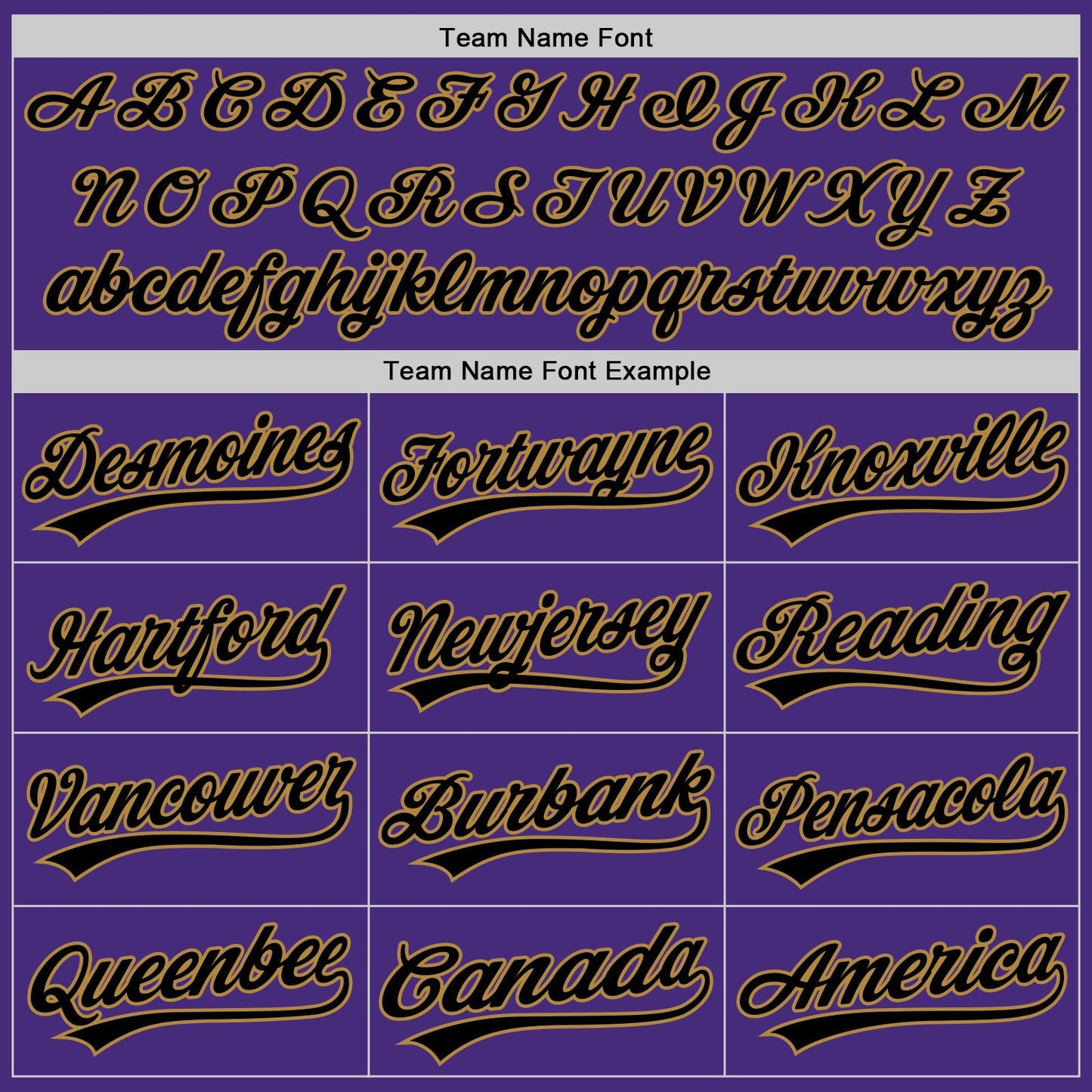 Custom Purple Black Pinstripe Black-Old Gold Authentic Baseball Jersey view 4