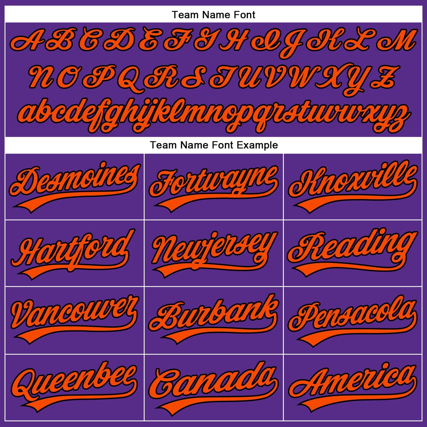 Custom Purple Black Pinstripe Orange Authentic Baseball Jersey view 4