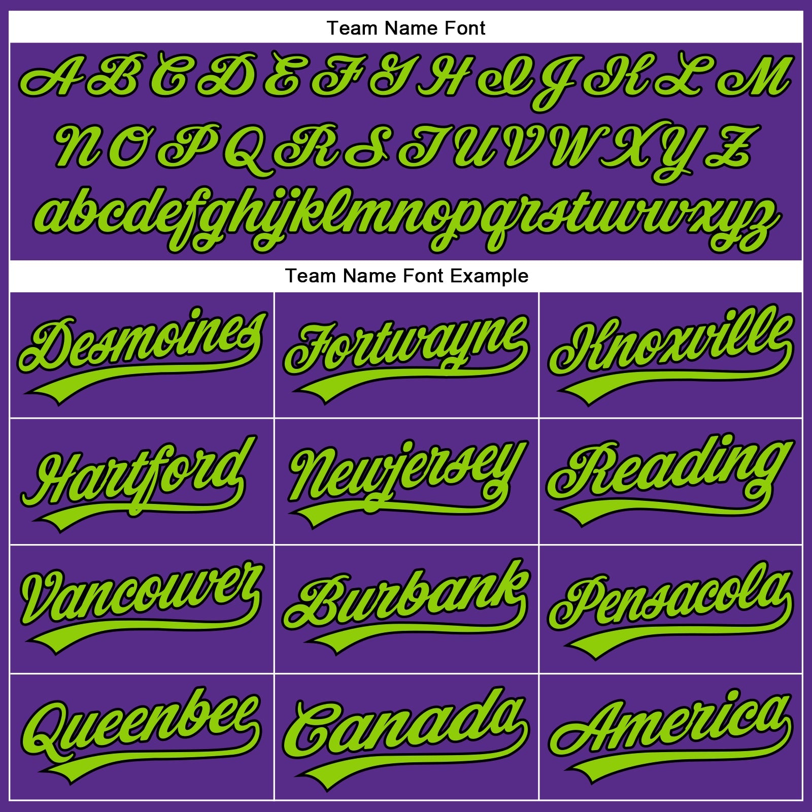 Custom Purple Black Pinstripe Neon Green Authentic Baseball Jersey view 4