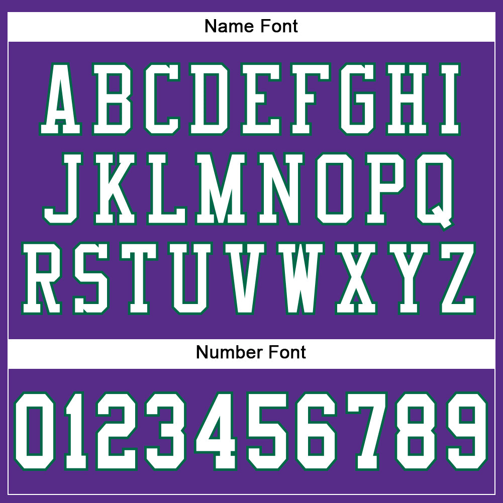 Custom Purple White-Kelly Green Mesh Authentic Football Jersey view 4