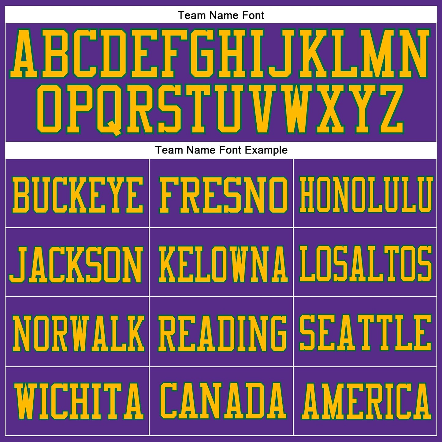 Custom Purple Gold-Kelly Green Mesh Authentic Football Jersey view 4