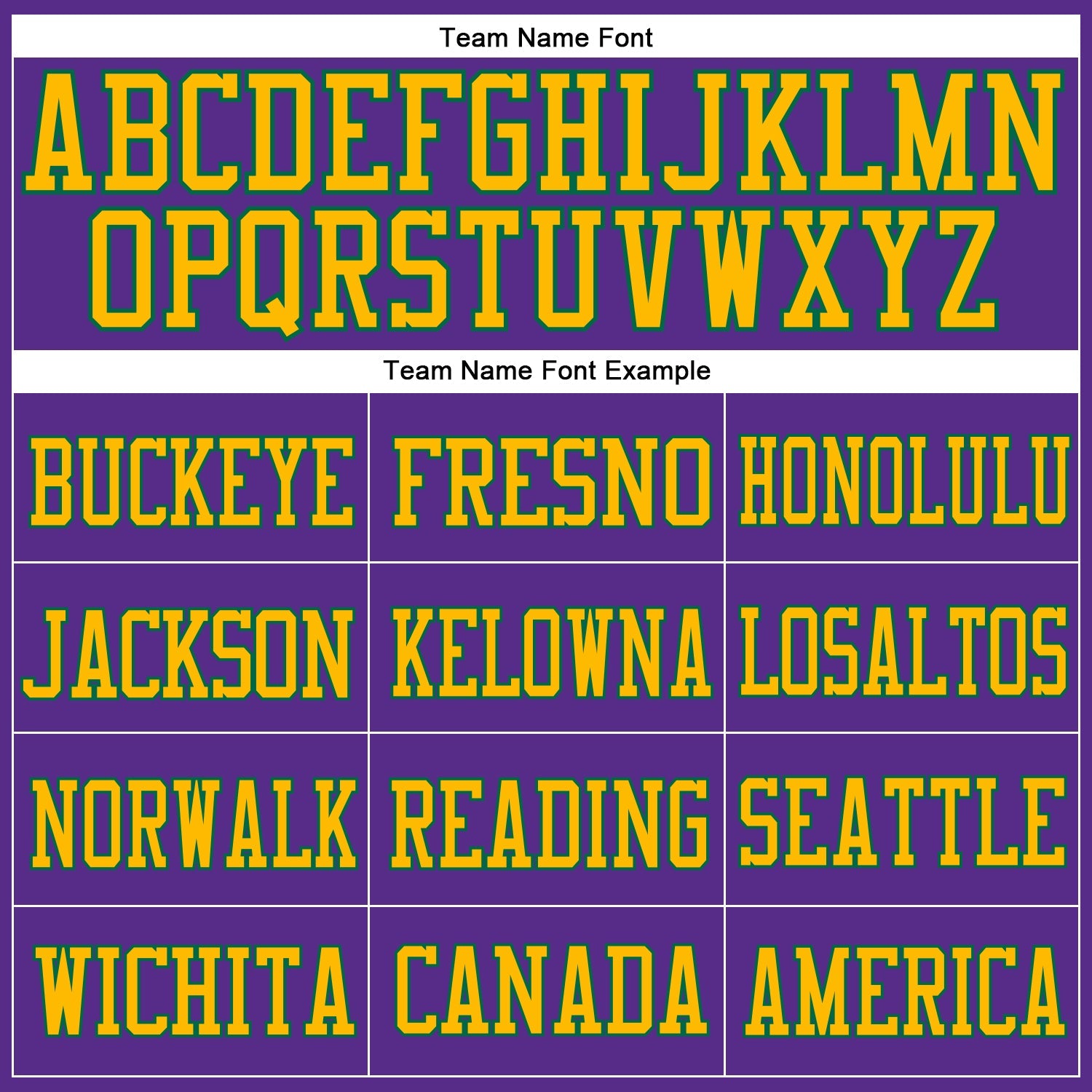 Custom Purple Gold-Kelly Green Mesh Authentic Football Jersey view 4