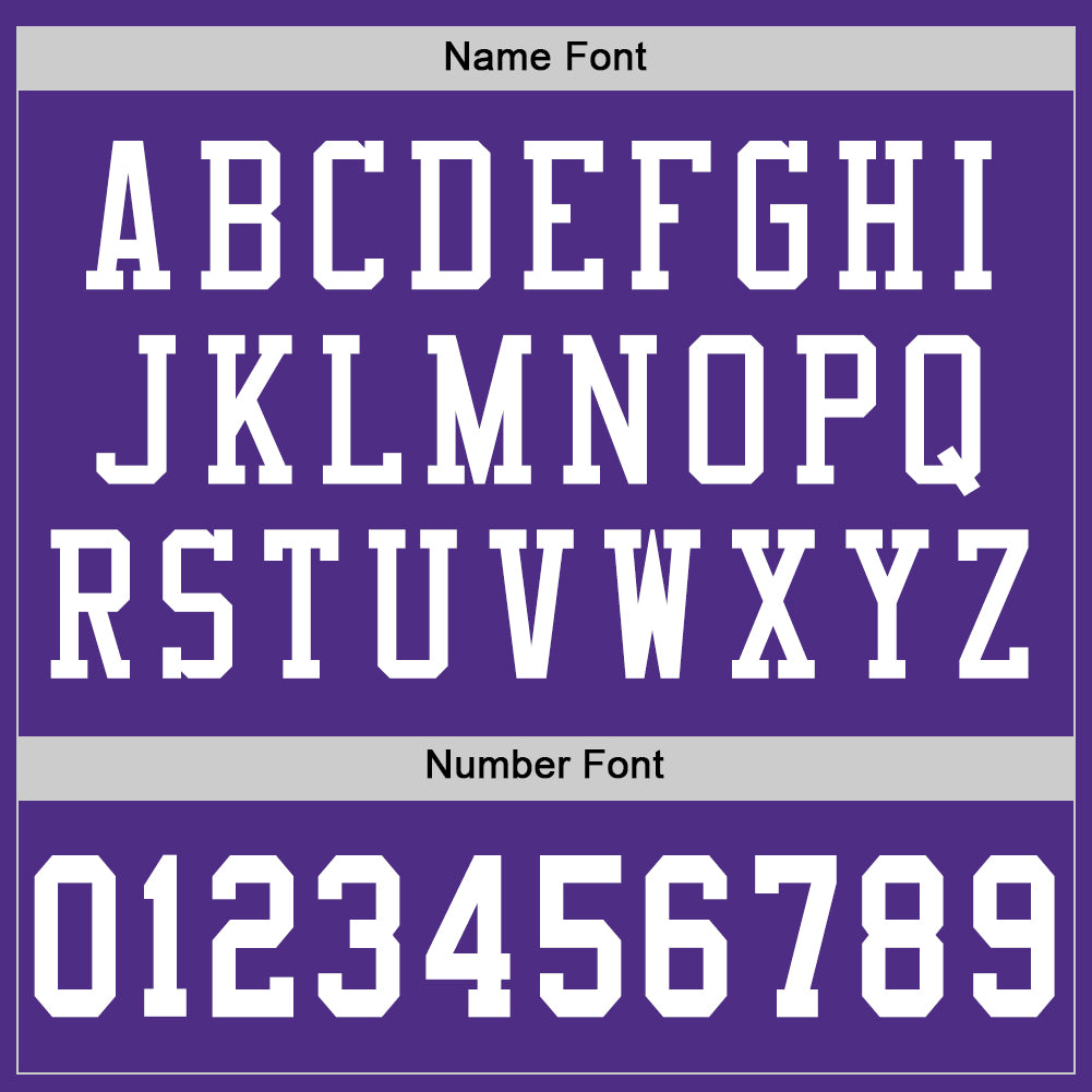 Custom Purple White Mesh Authentic Football Jersey view 4