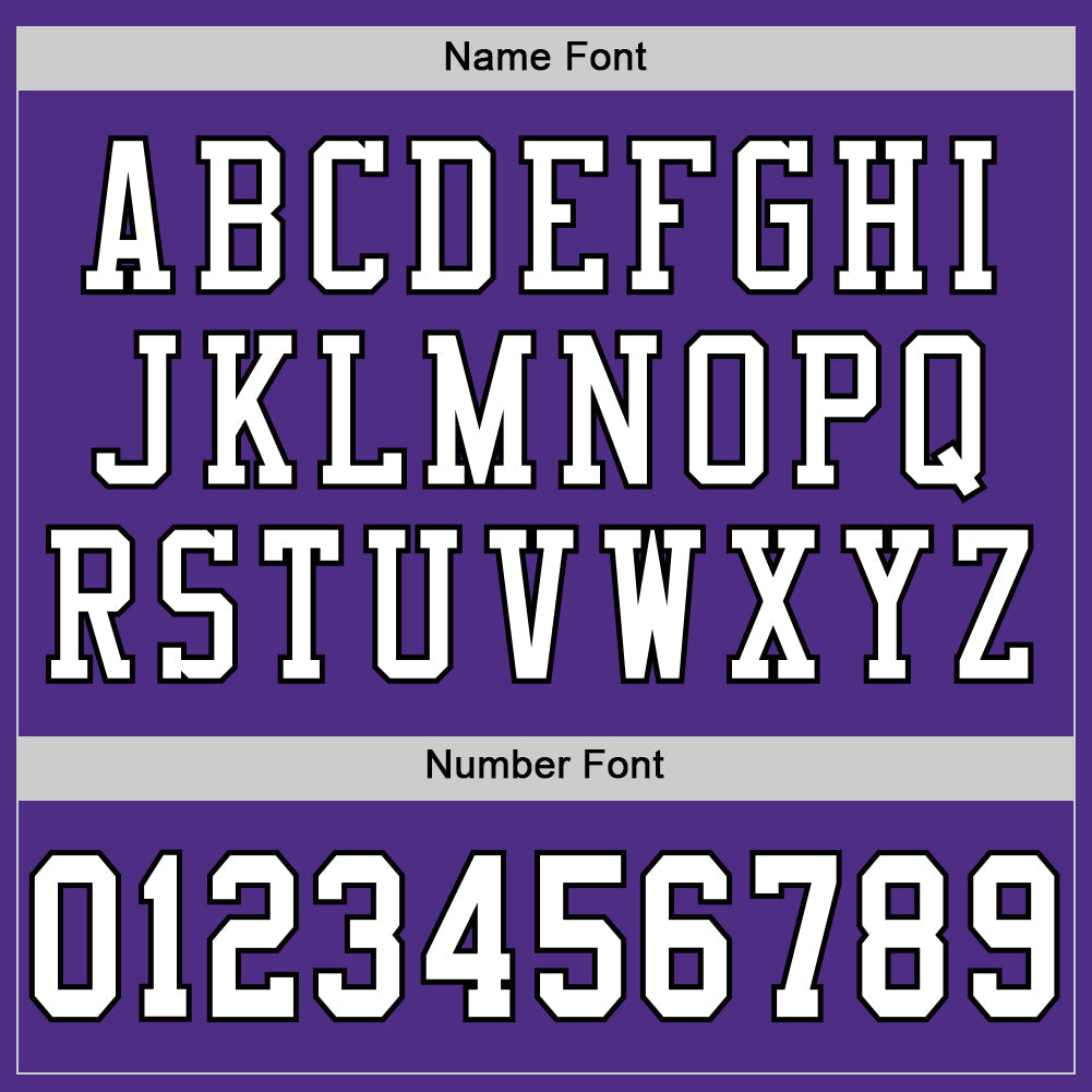 Custom Purple White-Black Mesh Authentic Football Jersey view 4
