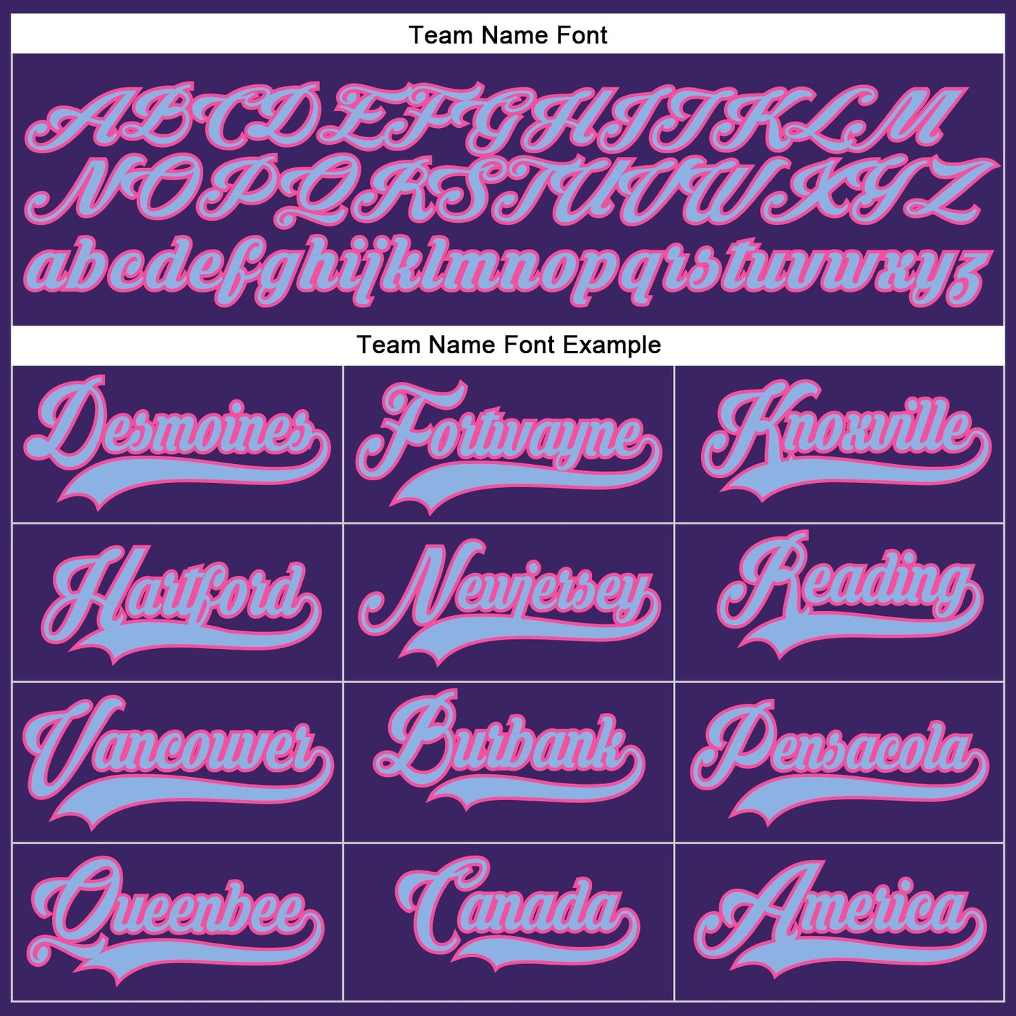 Custom Purple Light Blue-Pink Hockey Lace Neck Jersey view 4