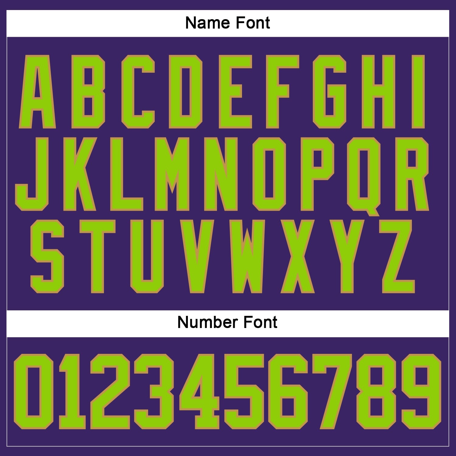 Custom Purple Neon Green-Old Gold Hockey Lace Neck Jersey view 5