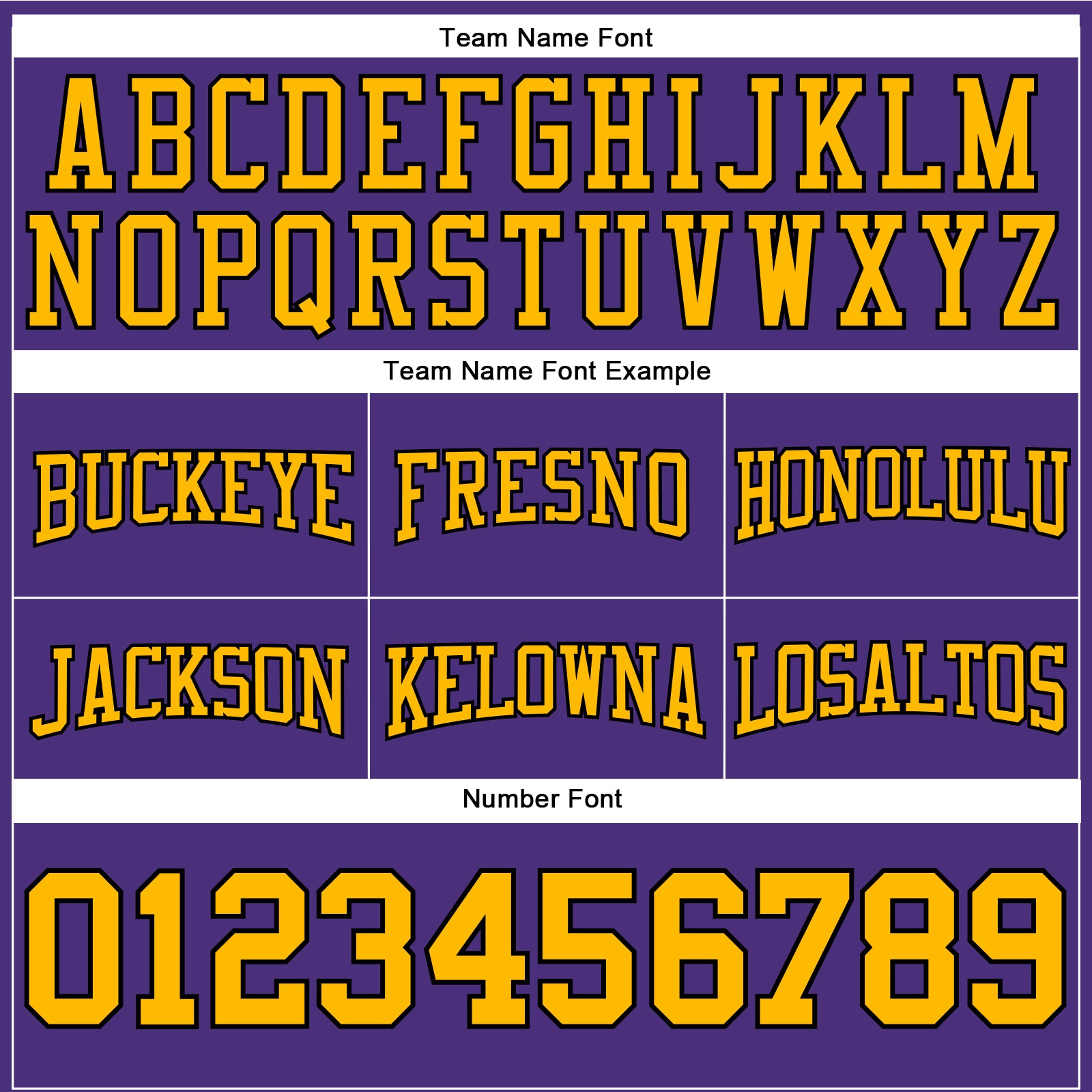 Custom Stitched Purple Gold-Black Football Pullover Sweatshirt Hoodie view 3