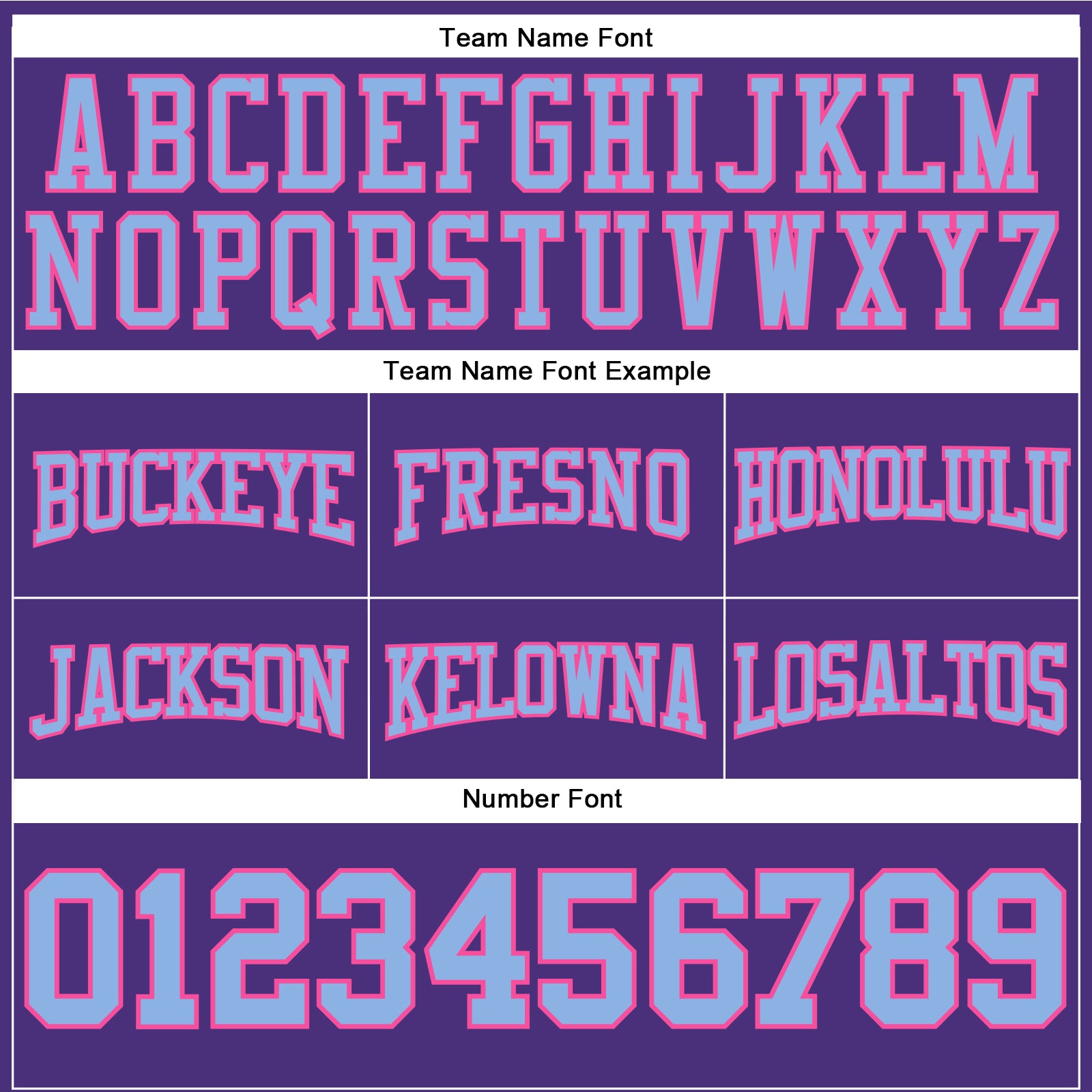 Custom Stitched Purple Light Blue-Pink Football Pullover Sweatshirt Hoodie view 3