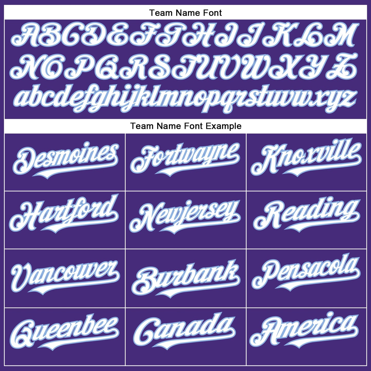 Custom Purple White-Light Blue Authentic Baseball Jersey view 4
