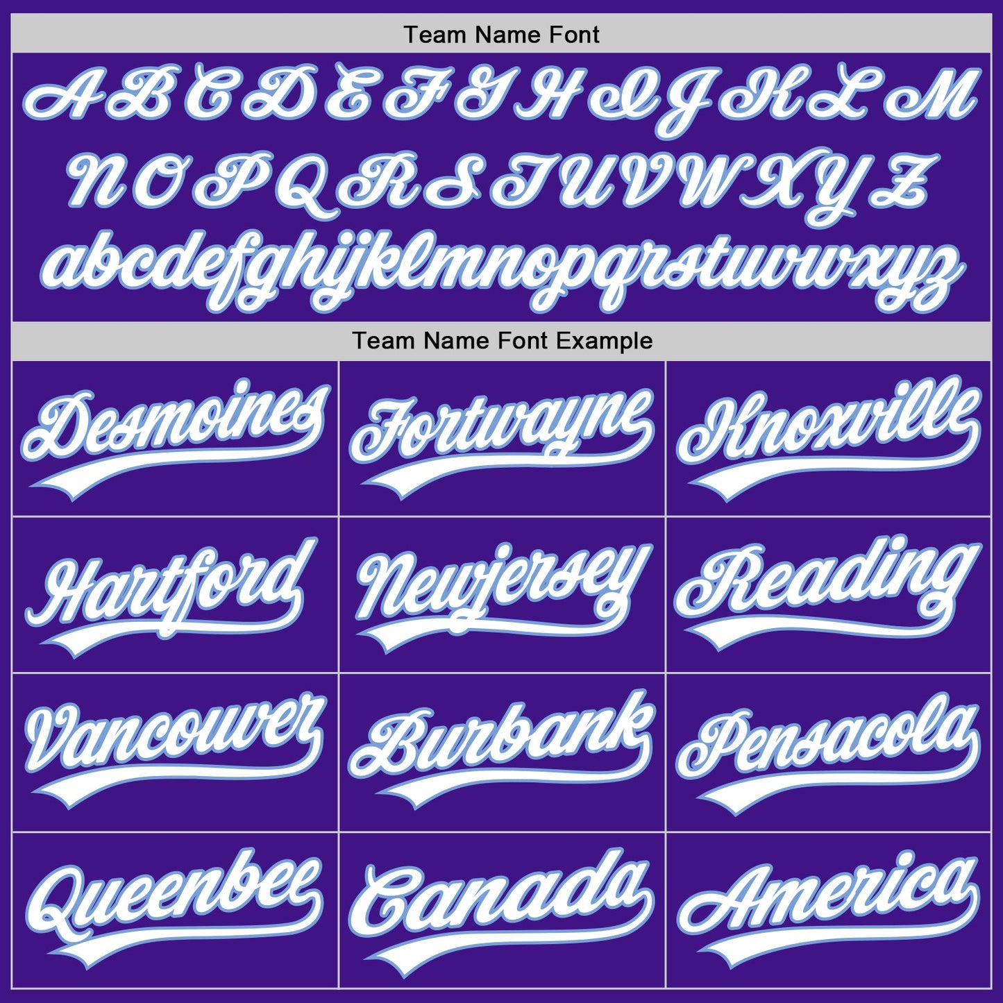 Custom Purple White-Light Blue Authentic Throwback Baseball Jersey view 4