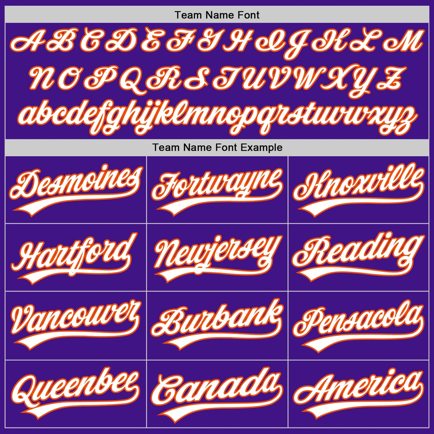 Custom Purple White-Orange Authentic Throwback Baseball Jersey view 4