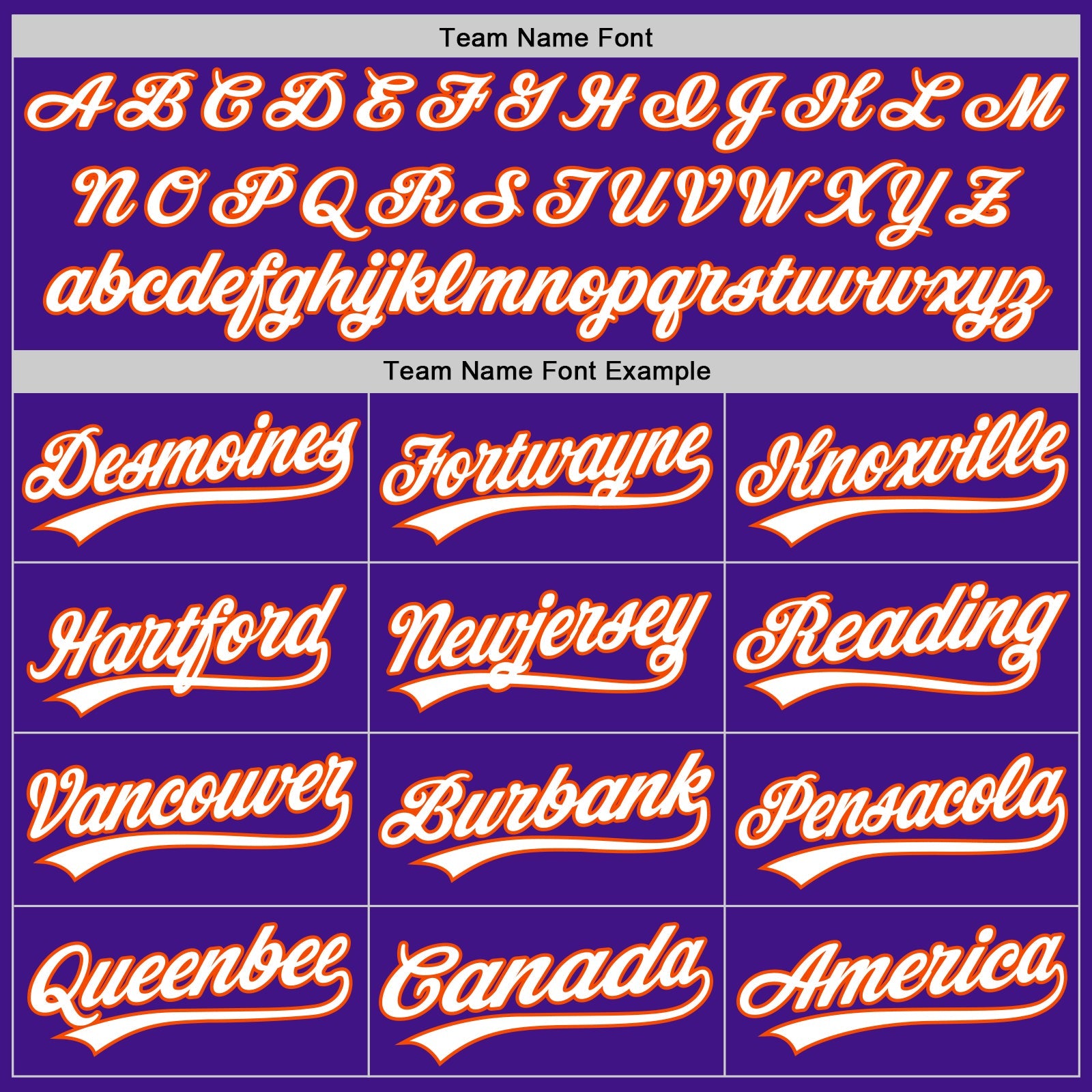 Custom Purple White-Orange Authentic Throwback Baseball Jersey view 4