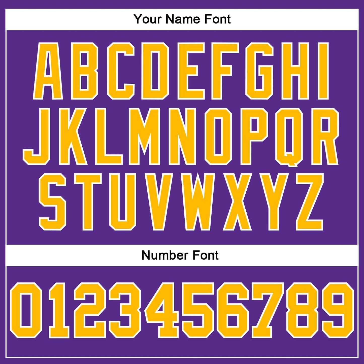 Custom Purple Gold-White Authentic Football Jersey view 5