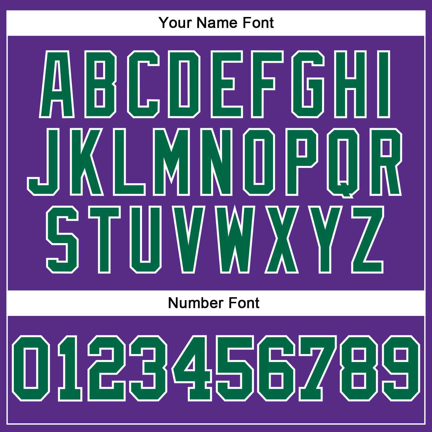 Custom Purple Kelly Green-White Authentic Football Jersey view 5
