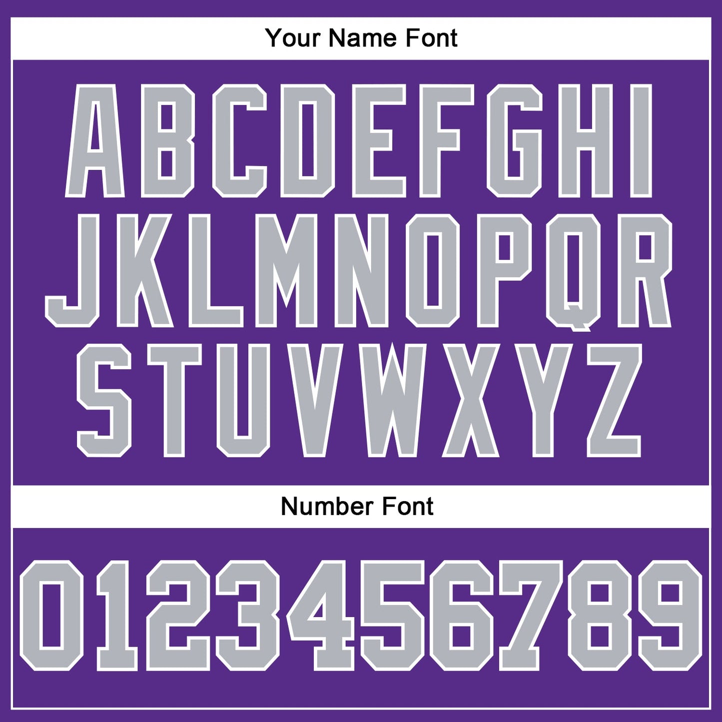 Custom Purple Gray-White Authentic Football Jersey view 5