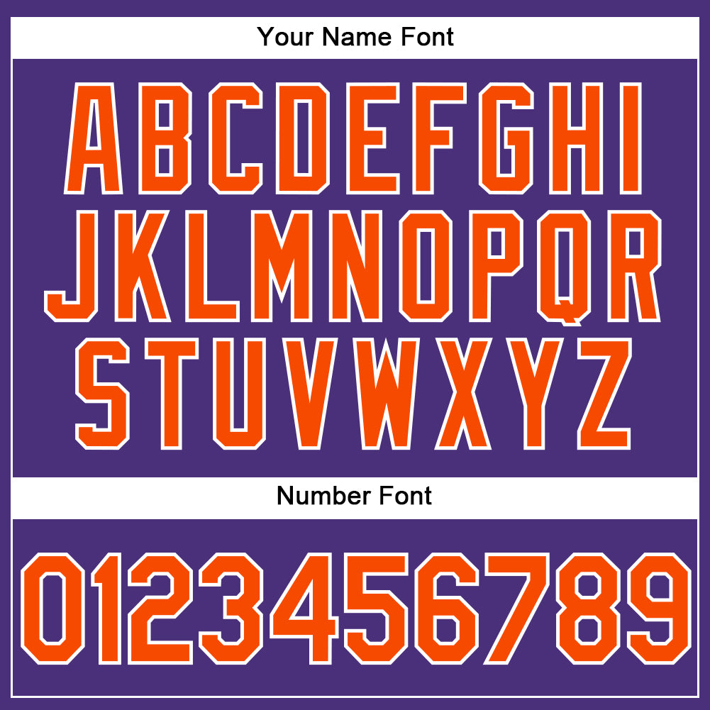 Custom Stitched Purple Orange-White Sports Pullover Sweatshirt Hoodie view 5