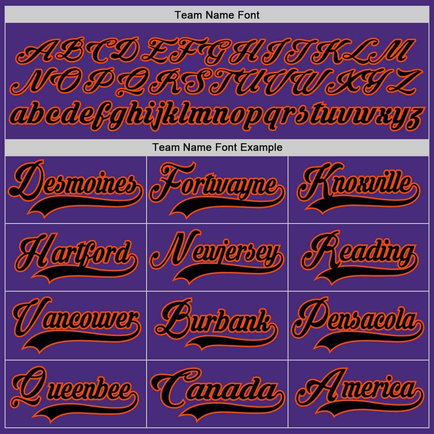 Custom Purple Black-Orange Hockey Lace Neck Jersey view 4