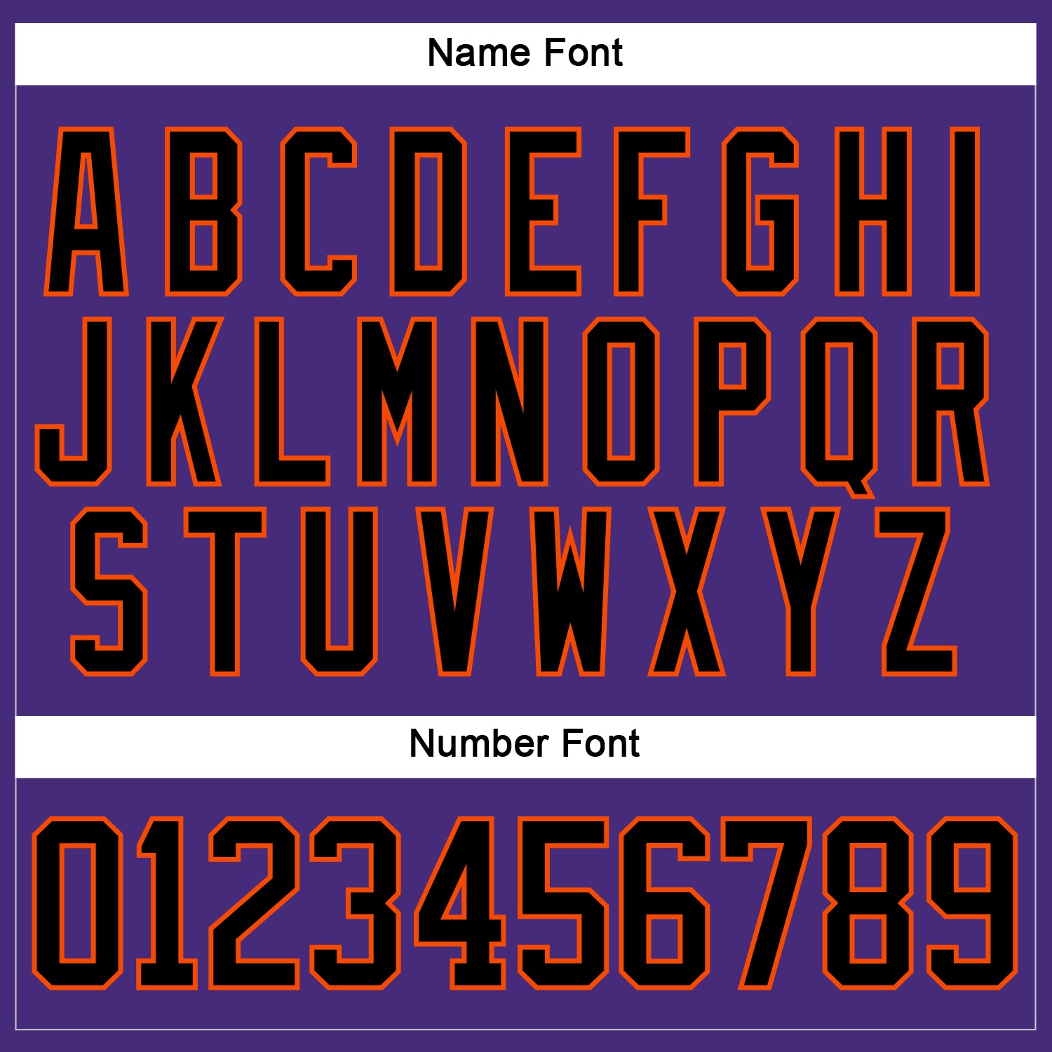 Custom Purple Black-Orange Hockey Lace Neck Jersey view 5