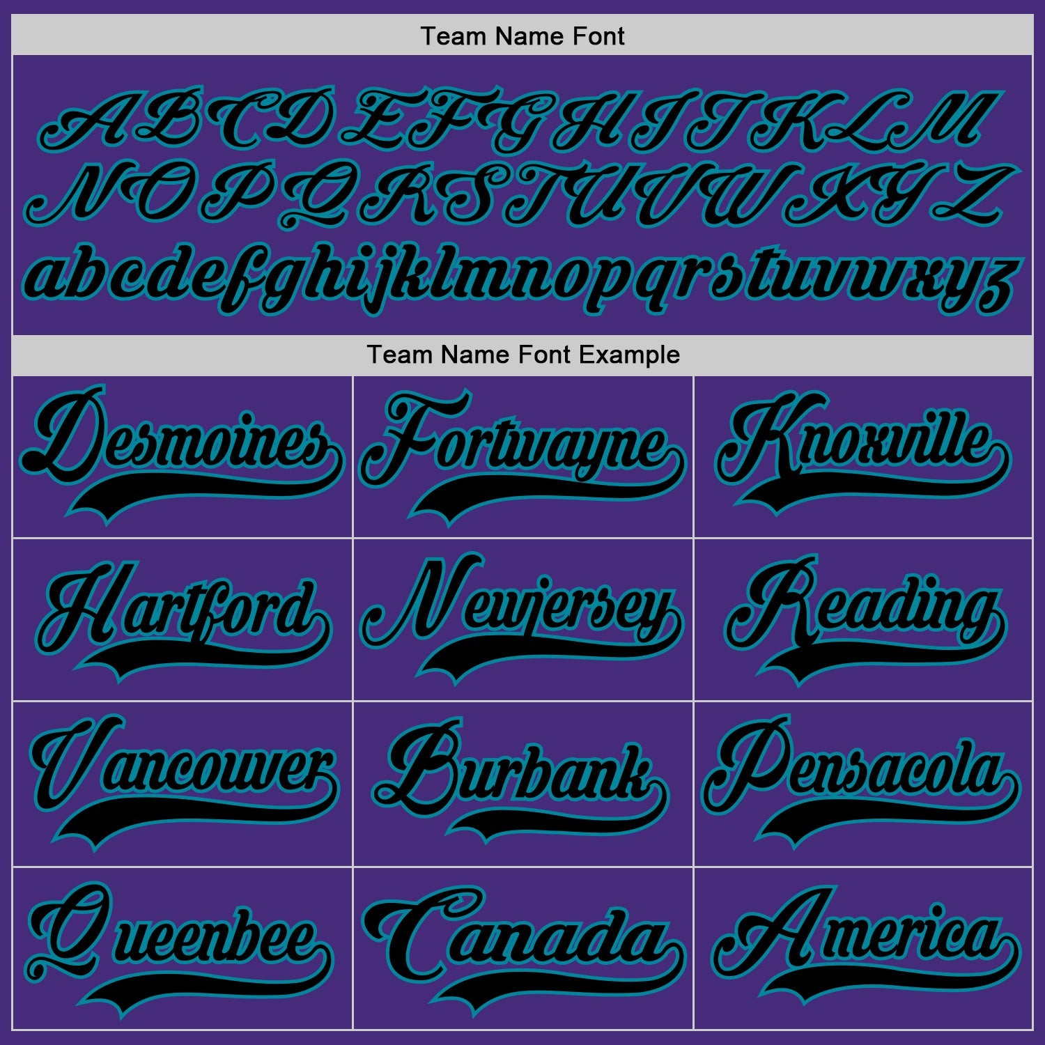 Custom Purple Black-Teal Hockey Lace Neck Jersey view 4