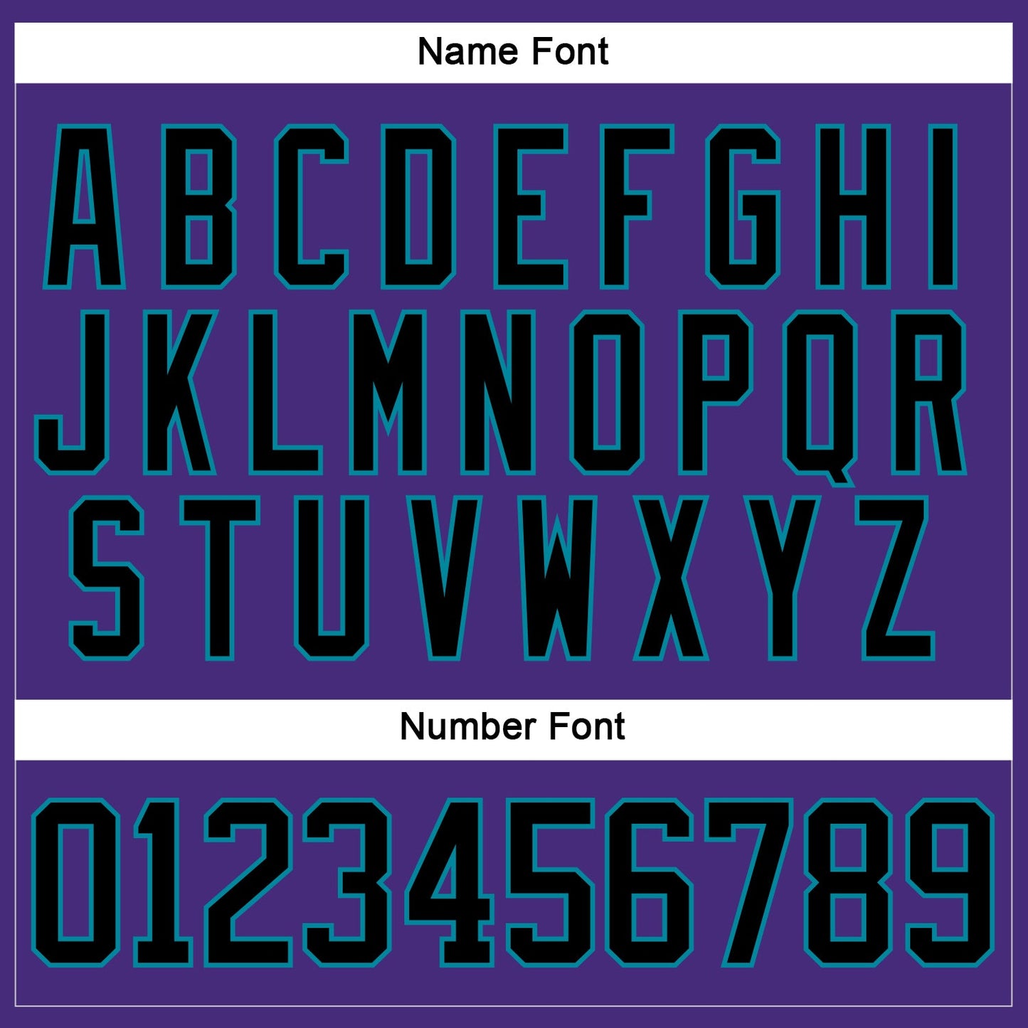 Custom Purple Black-Teal Hockey Lace Neck Jersey view 5
