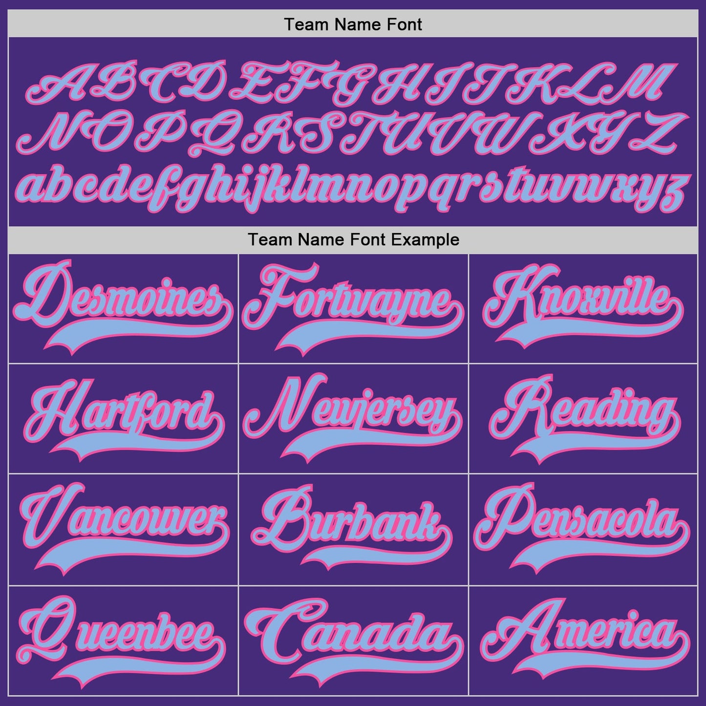Custom Purple Light Blue-Pink Hockey Lace Neck Jersey view 4
