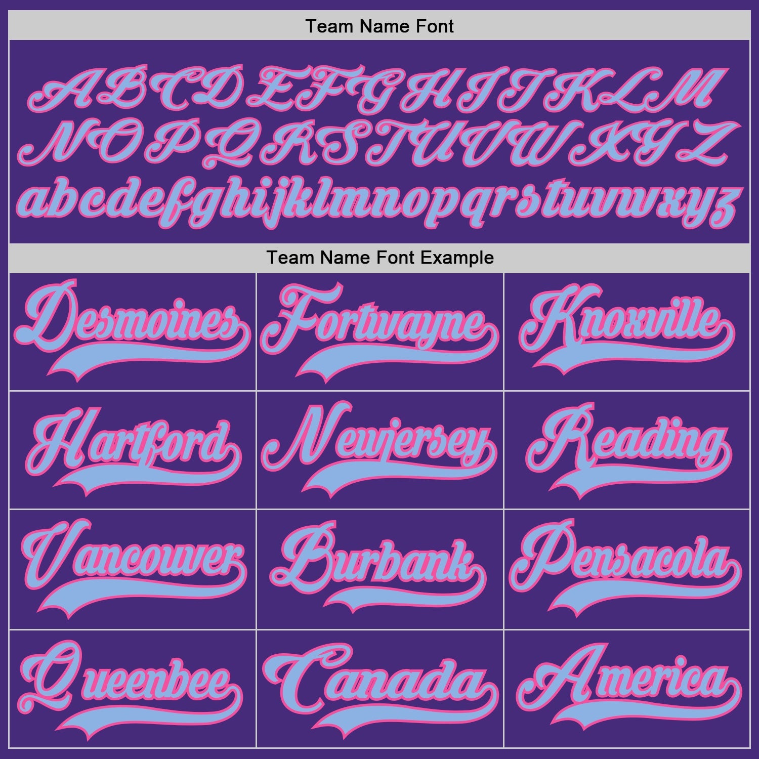 Custom Purple Light Blue-Pink Hockey Lace Neck Jersey view 4