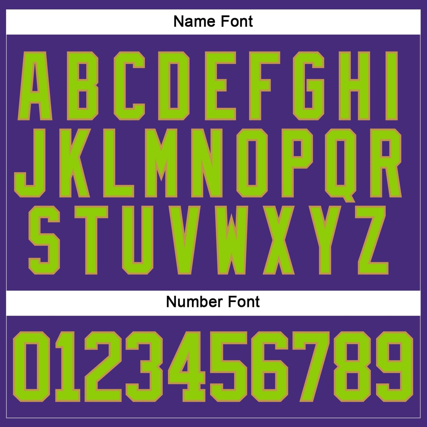 Custom Purple Neon Green-Old Gold Hockey Lace Neck Jersey view 5