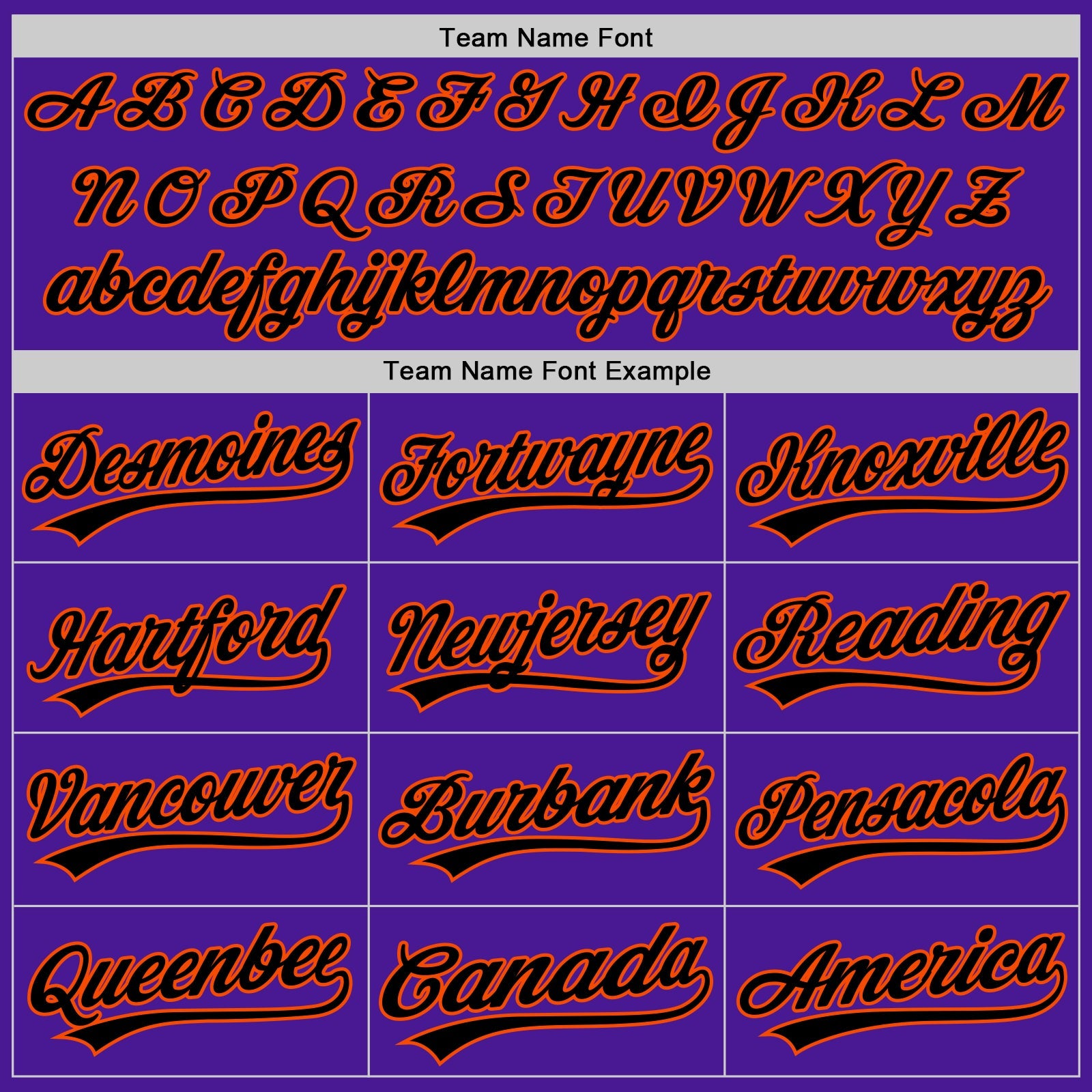 Custom Purple Black-Orange Authentic Throwback Baseball Jersey view 4