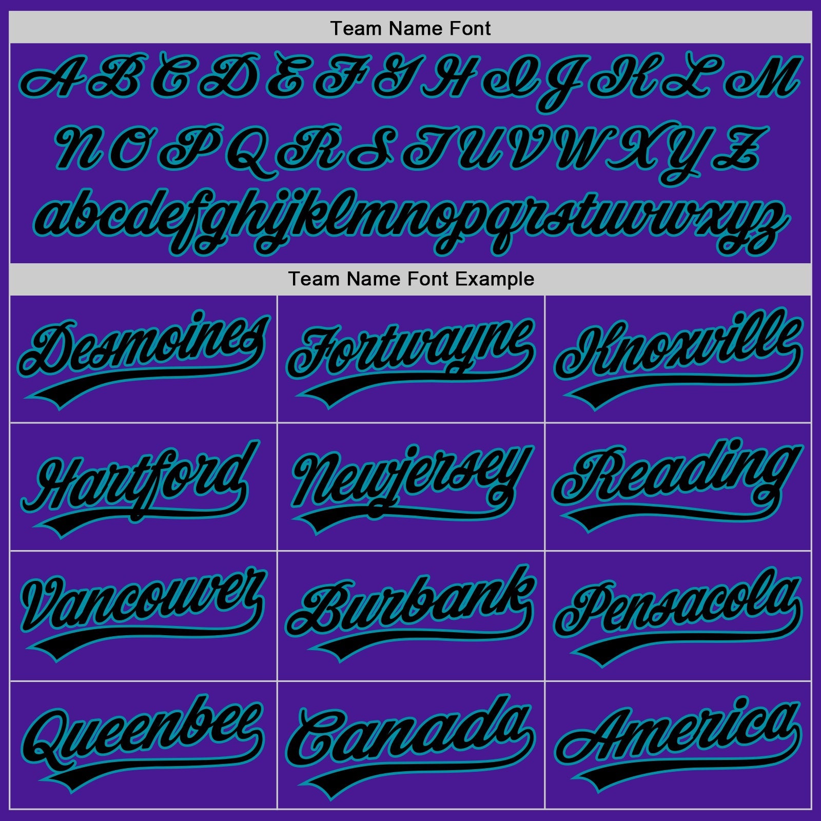 Custom Purple Black-Teal Authentic Throwback Baseball Jersey view 4