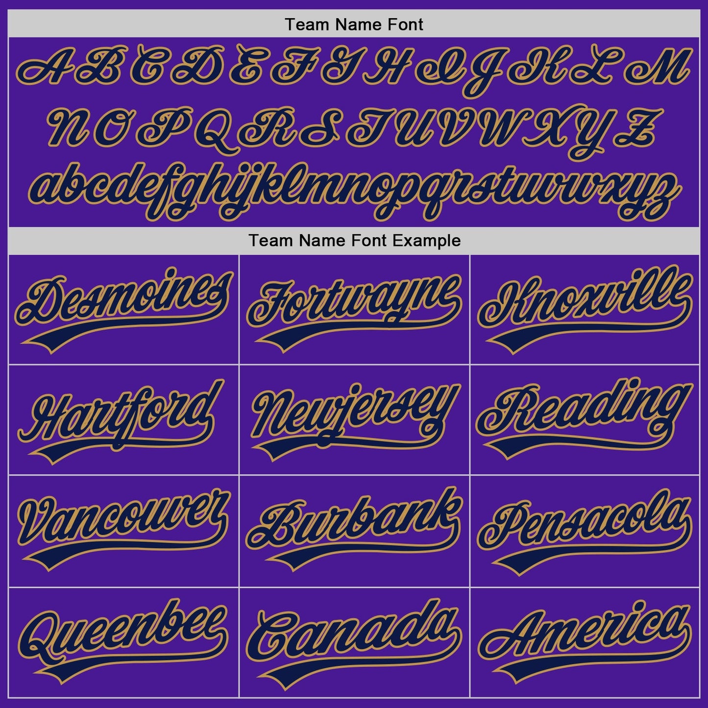 Custom Purple Navy-Old Gold Authentic Throwback Baseball Jersey view 4