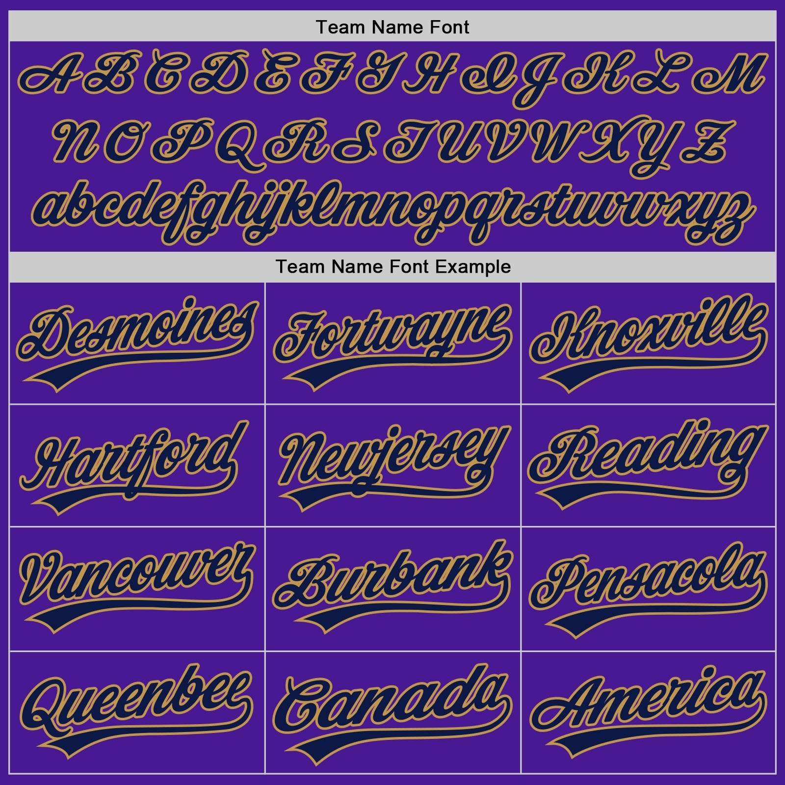 Custom Purple Navy-Old Gold Authentic Throwback Baseball Jersey view 4