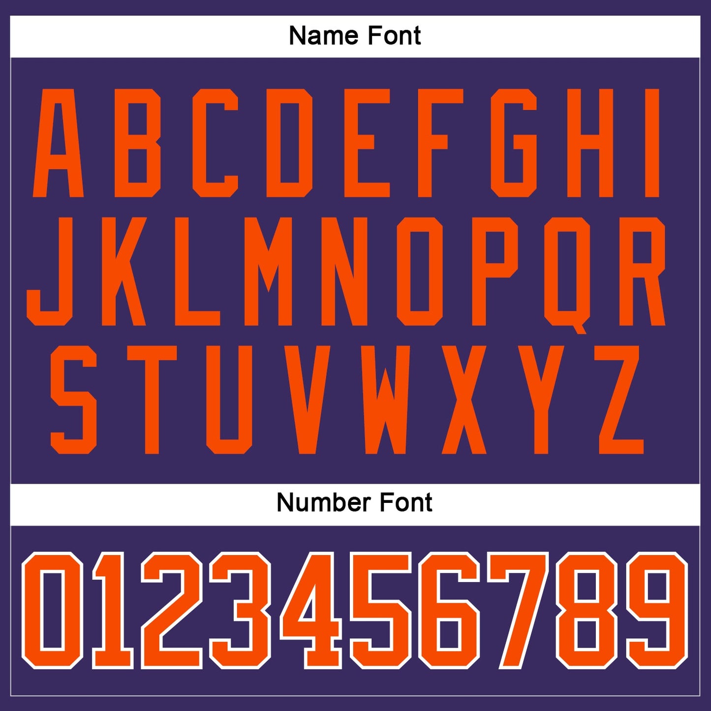 Custom Purple Orange-White Hockey Jersey view 5