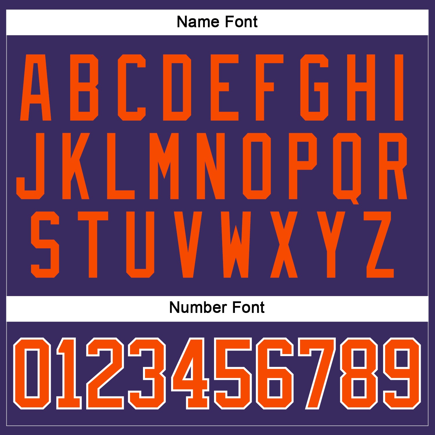 Custom Purple Orange-White Hockey Jersey view 5